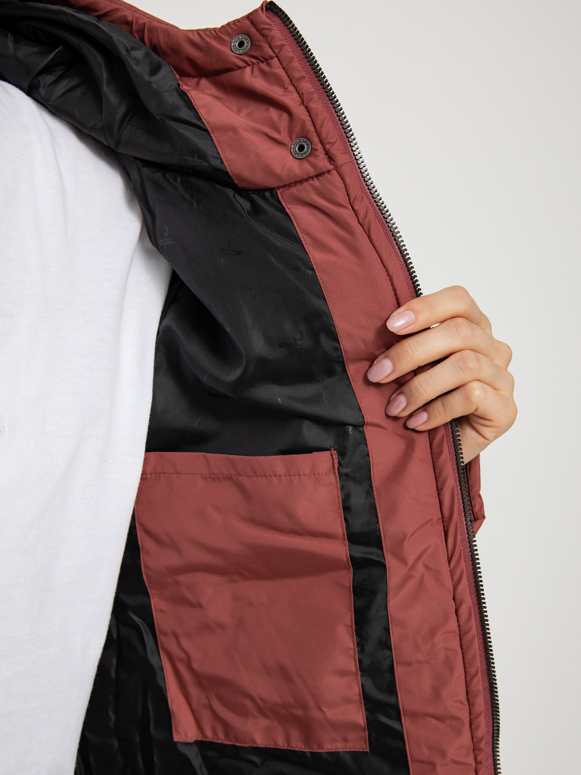 Iriedaily Paddie Coat Kabát Wmn (earth red)