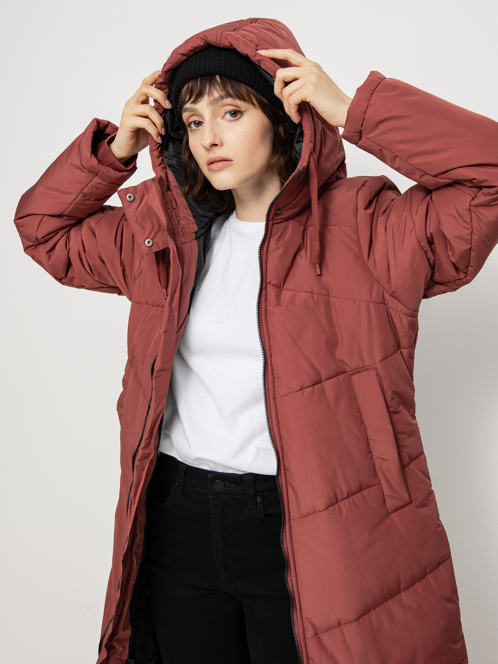Iriedaily Paddie Coat Kabát Wmn (earth red)