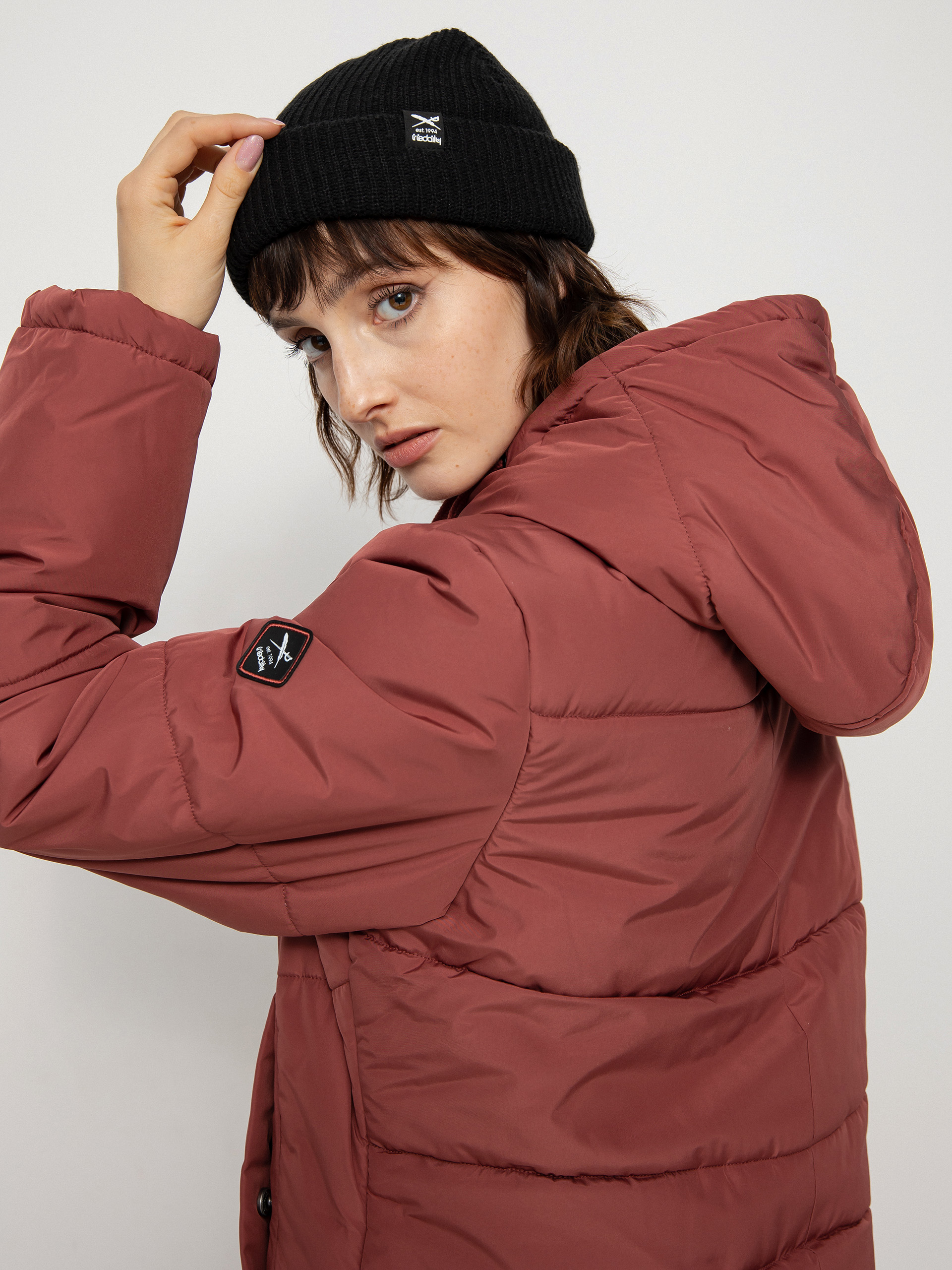 Iriedaily Paddie Coat Kabát Wmn (earth red)
