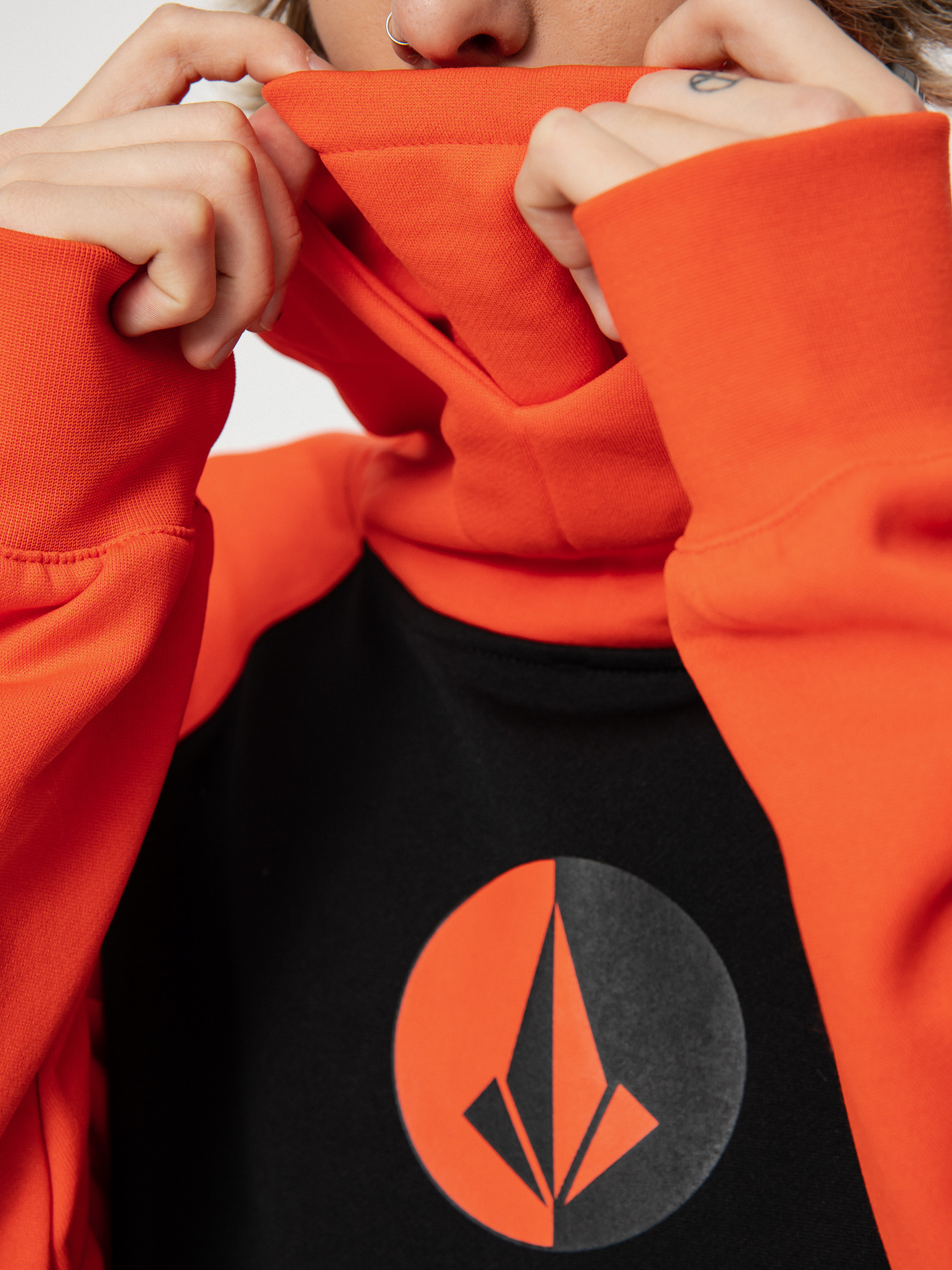 Férfi Volcom Hydro Riding HD Thermo pulóver (orange shock)