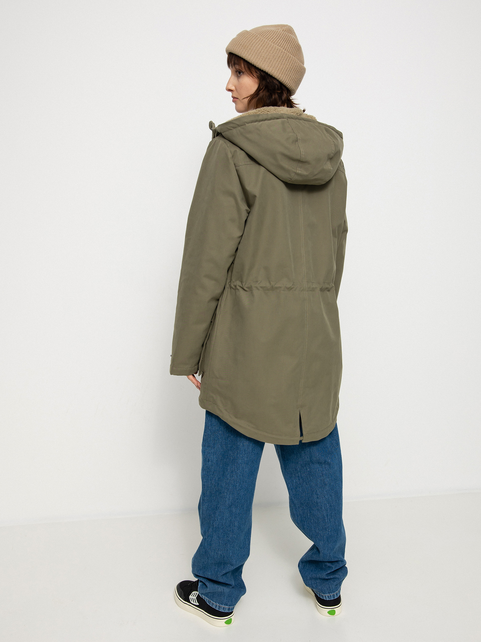Volcom Walk On By 5K Parka Dzseki Wmn (army green combo)