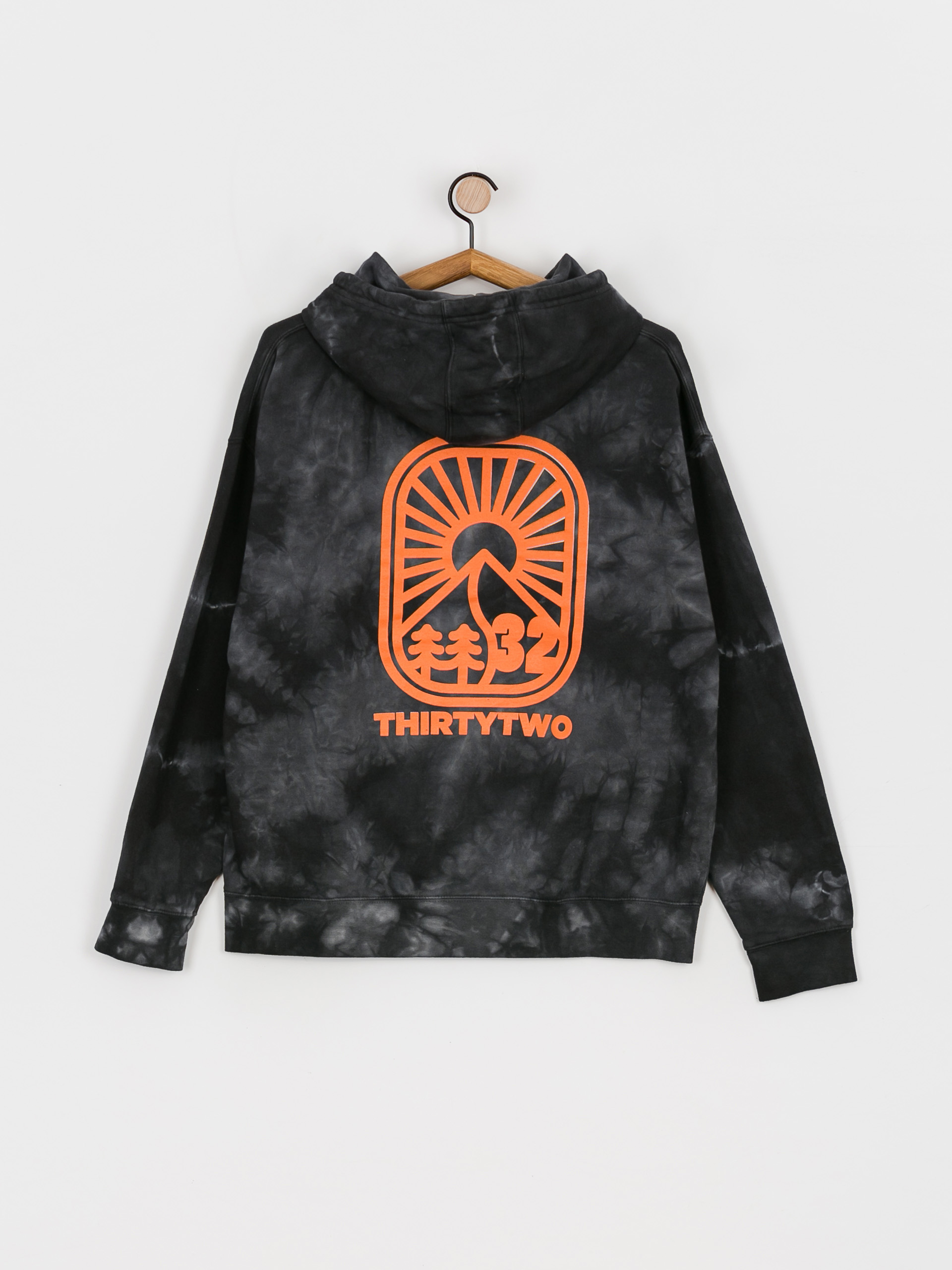 Férfi ThirtyTwo Jono Wood Wash HD Thermo pulóver (black wash)