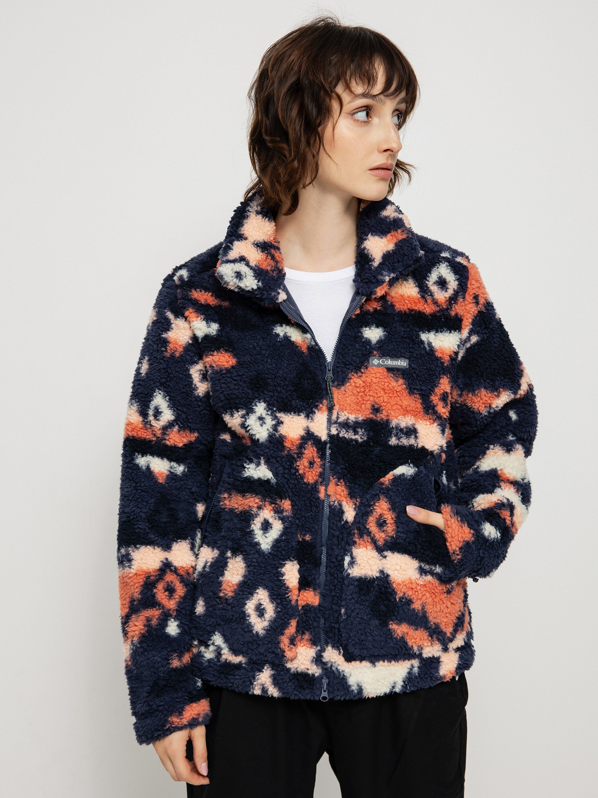 Női Columbia Winter Pass Sherpa FZ Polár pulóver (nocturnal rocky)