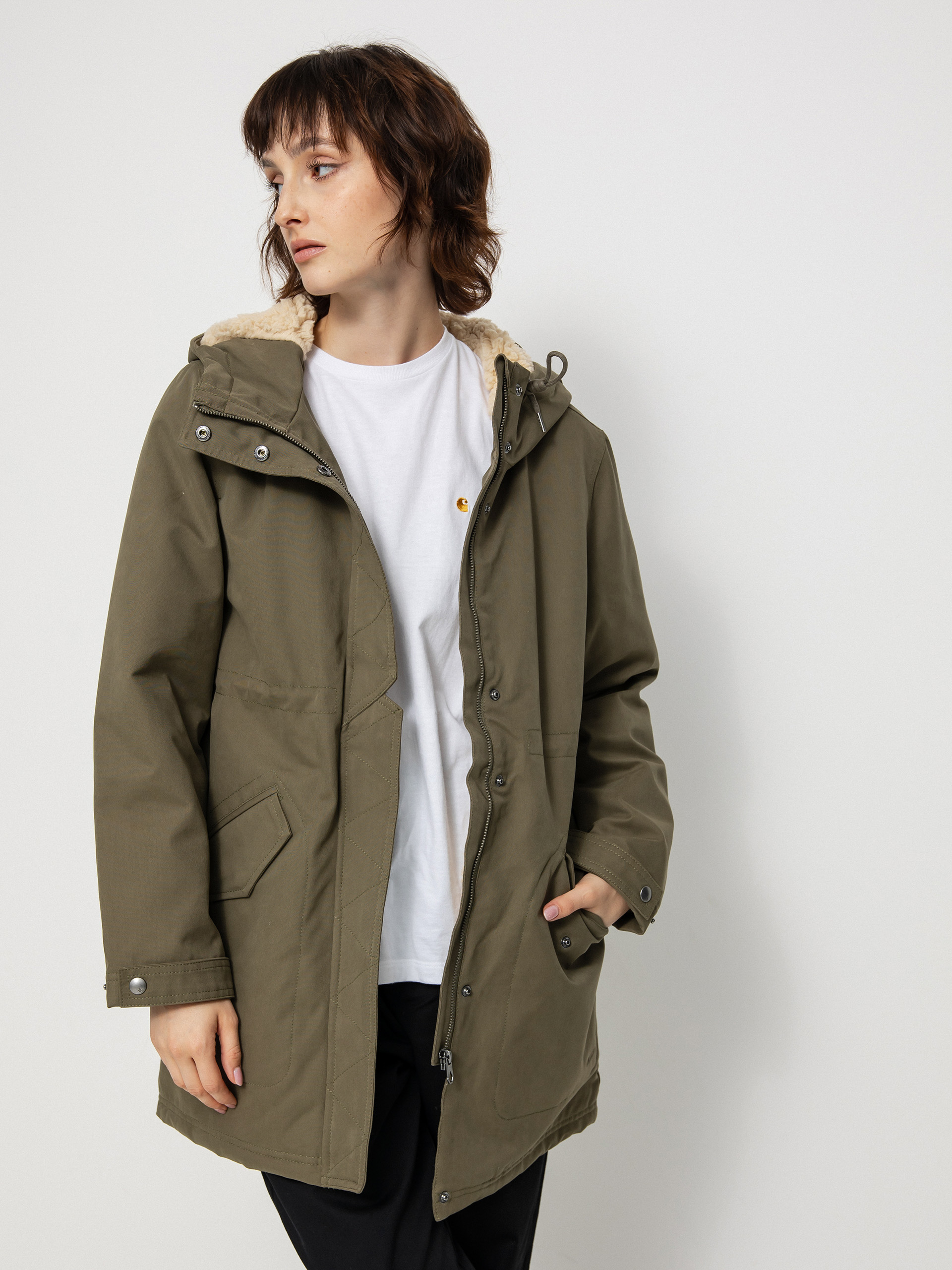Volcom Less Is More 5K Parka Dzseki Wmn (wintermoss)