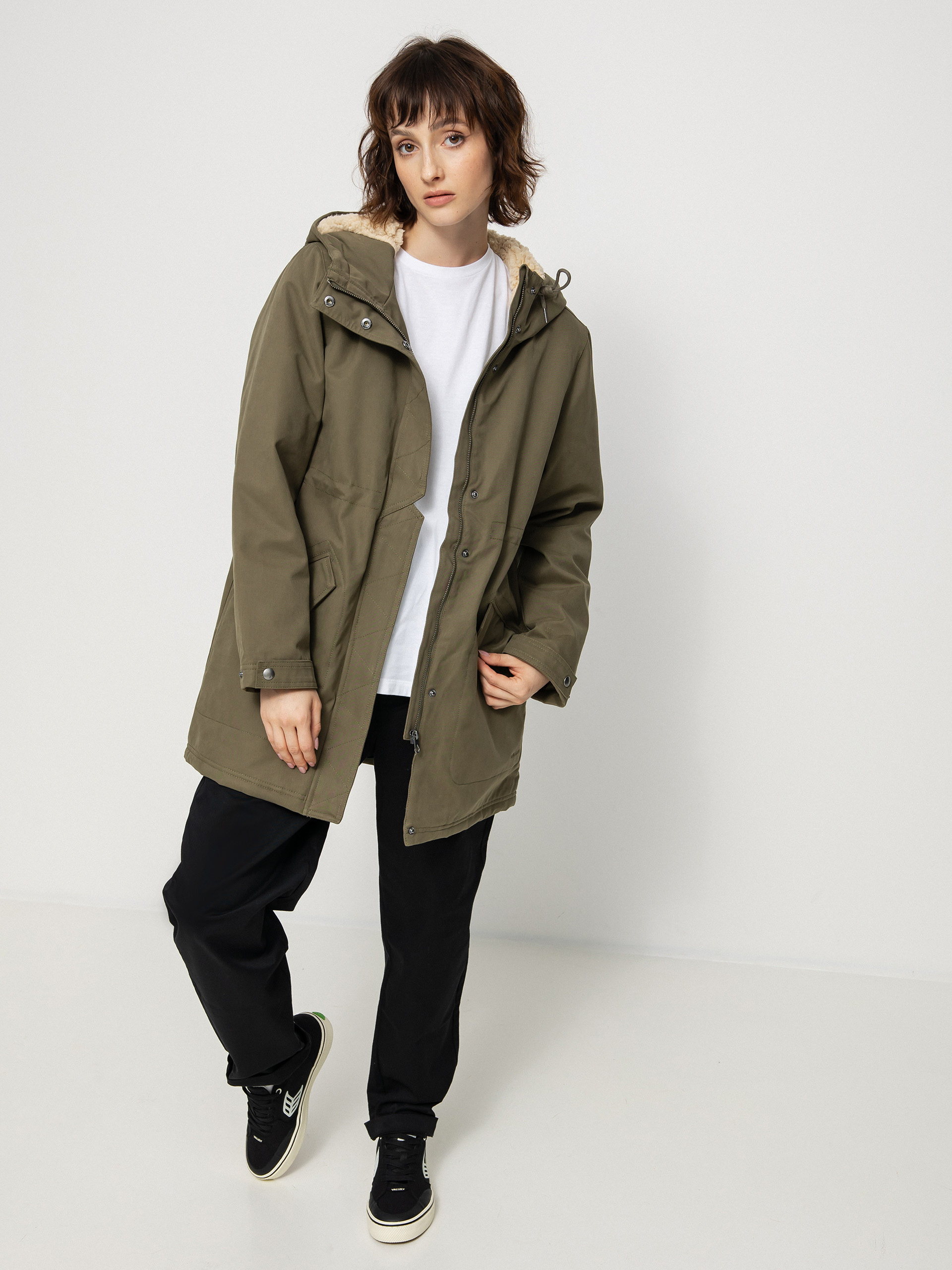 Volcom Less Is More 5K Parka Dzseki Wmn (wintermoss)