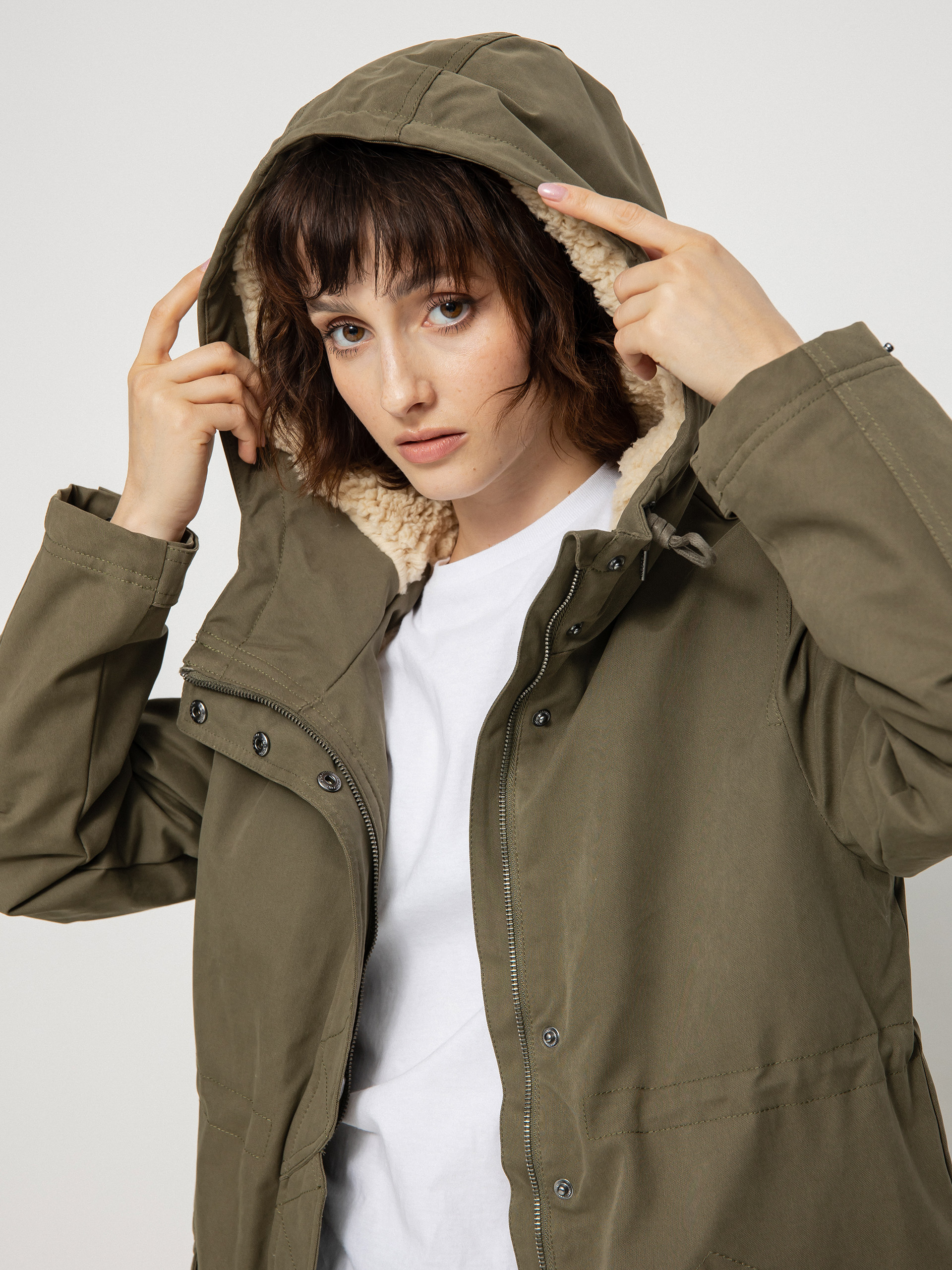 Volcom Less Is More 5K Parka Dzseki Wmn (wintermoss)