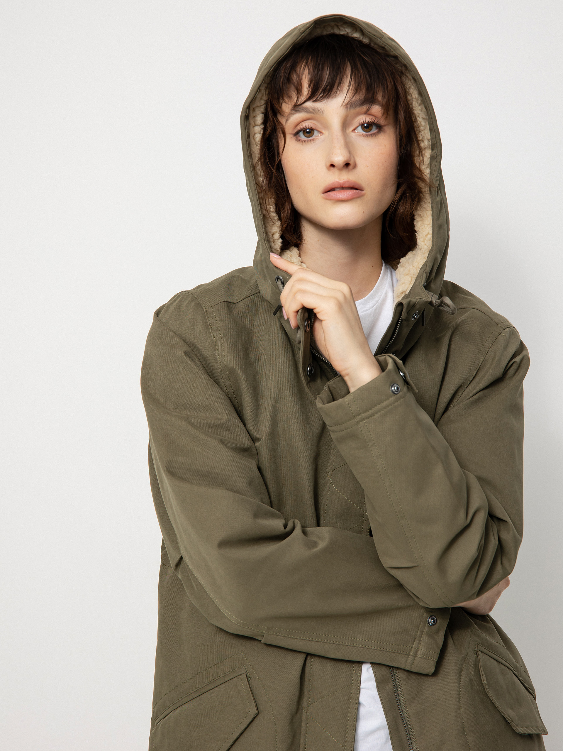 Volcom Less Is More 5K Parka Dzseki Wmn (wintermoss)