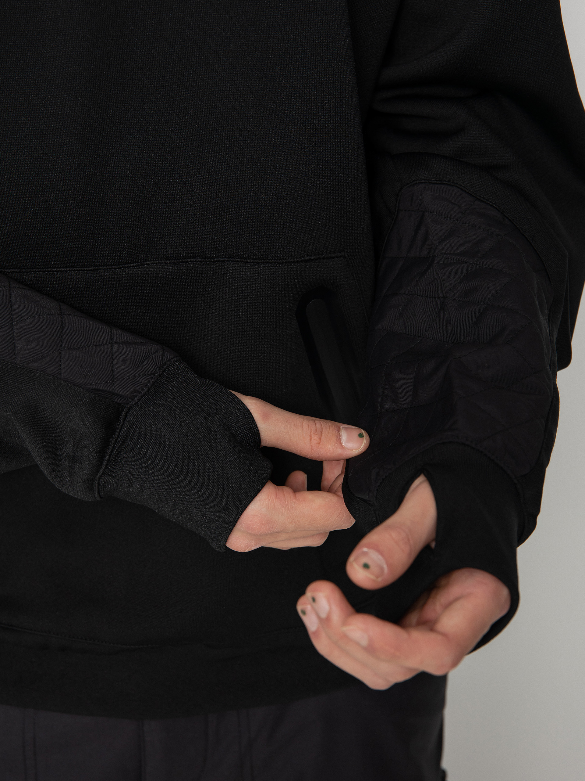 Férfi Volcom Let It Storm Crew Thermo pulóver (black)