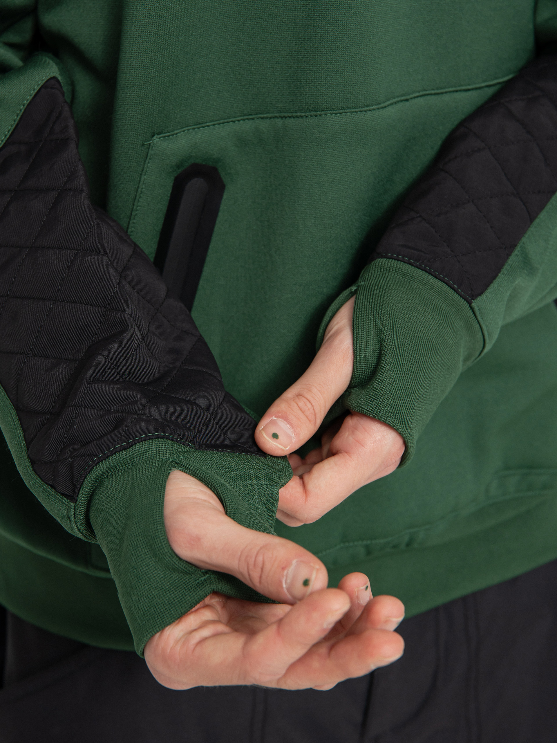 Férfi Volcom Let It Storm Crew Thermo pulóver (military)