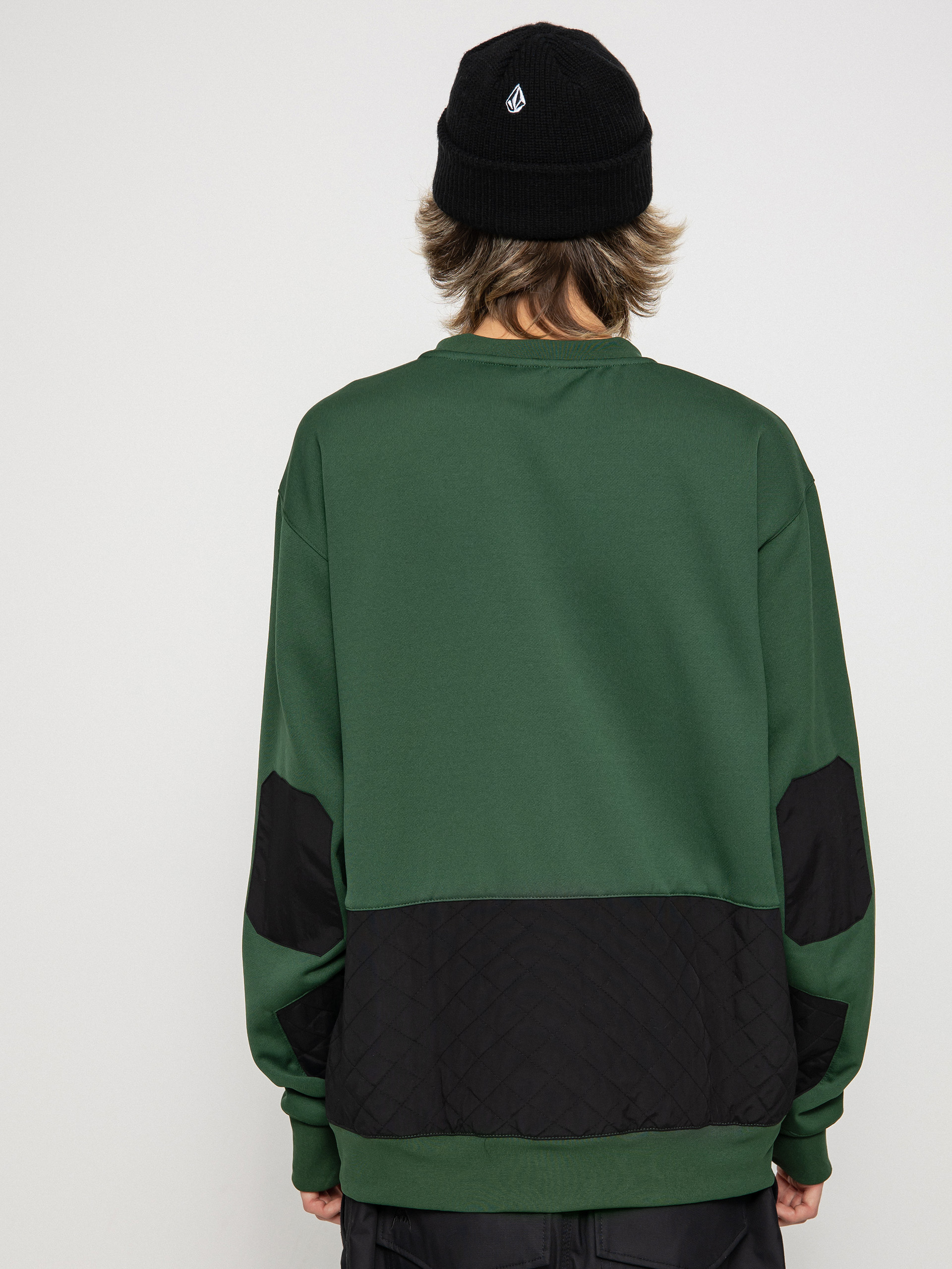 Férfi Volcom Let It Storm Crew Thermo pulóver (military)