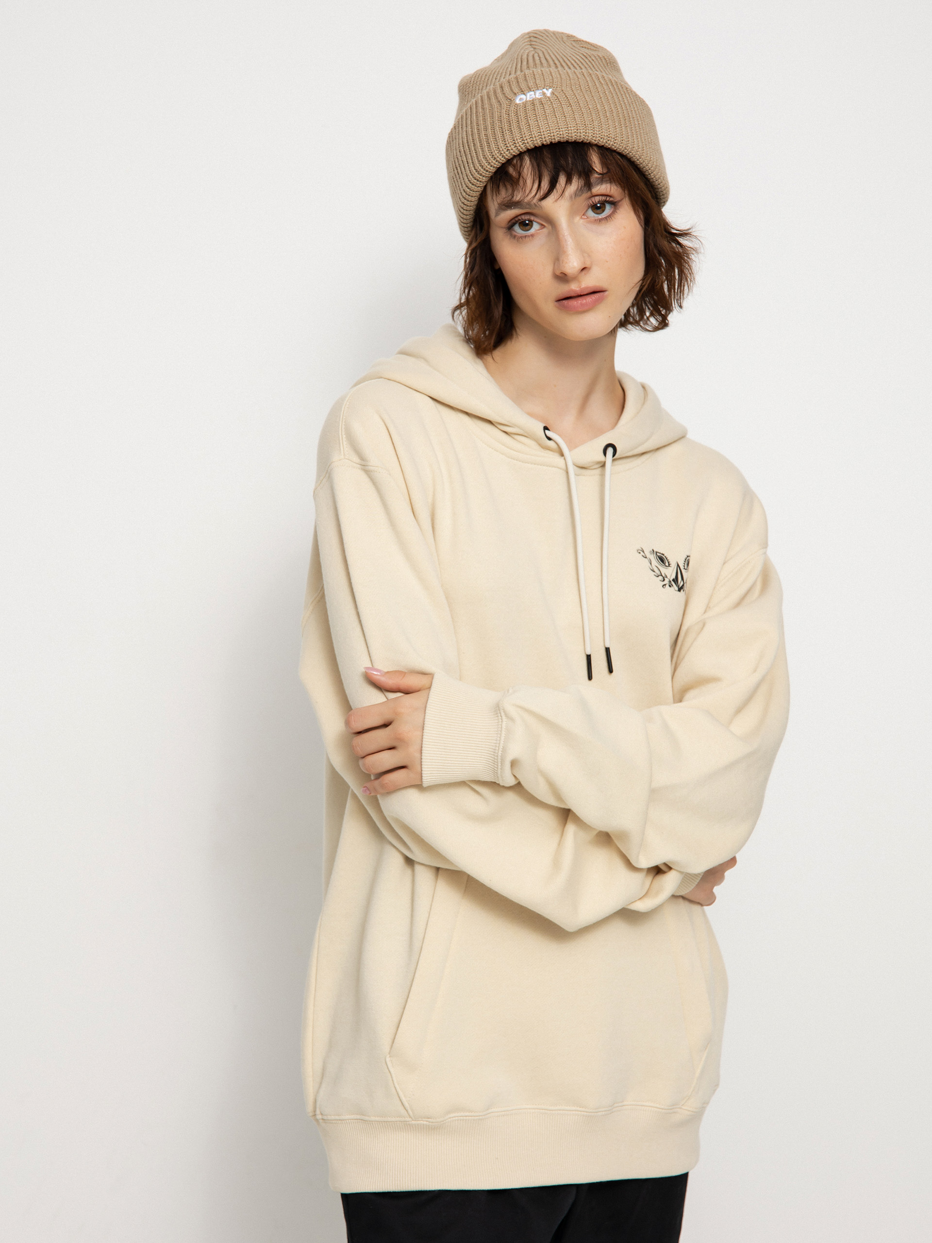Volcom Melancon HD Kapucnis pulóver Wmn (off white)