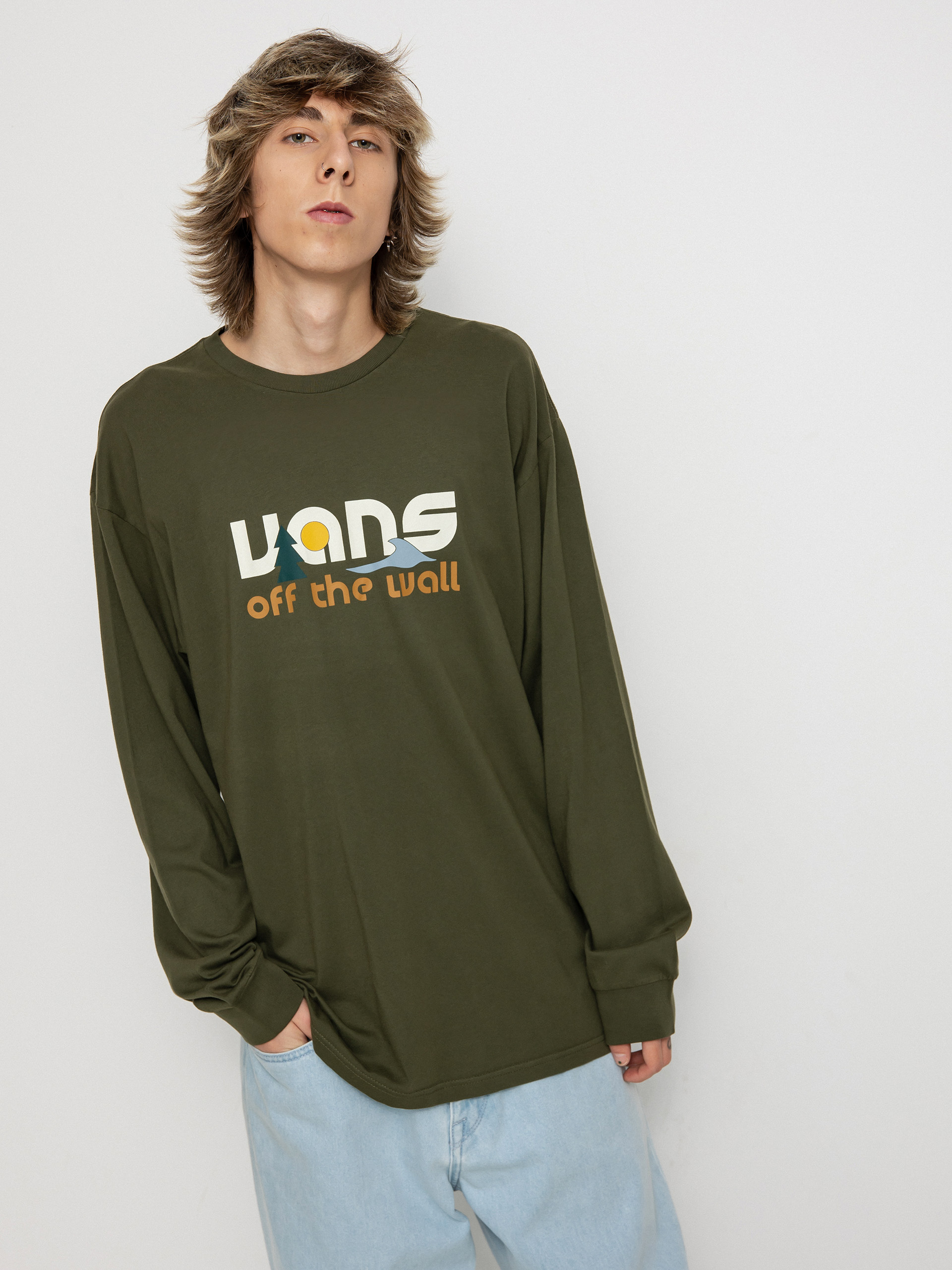 Vans Coastal Vintage Hosszú ujjú felső (grape leaf)