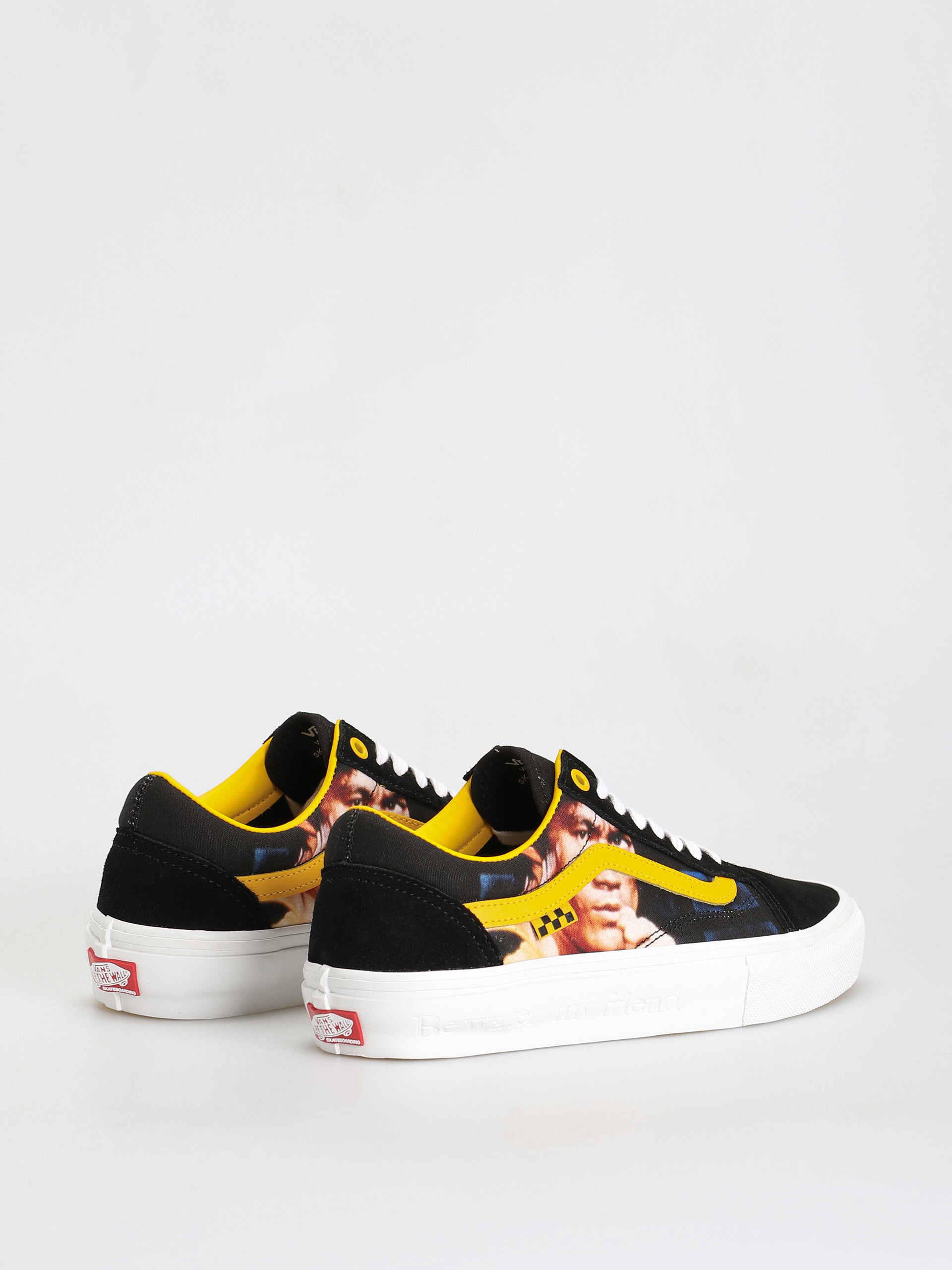 Vans Skate Old Skool Cipők (bruce lee black/yellow)