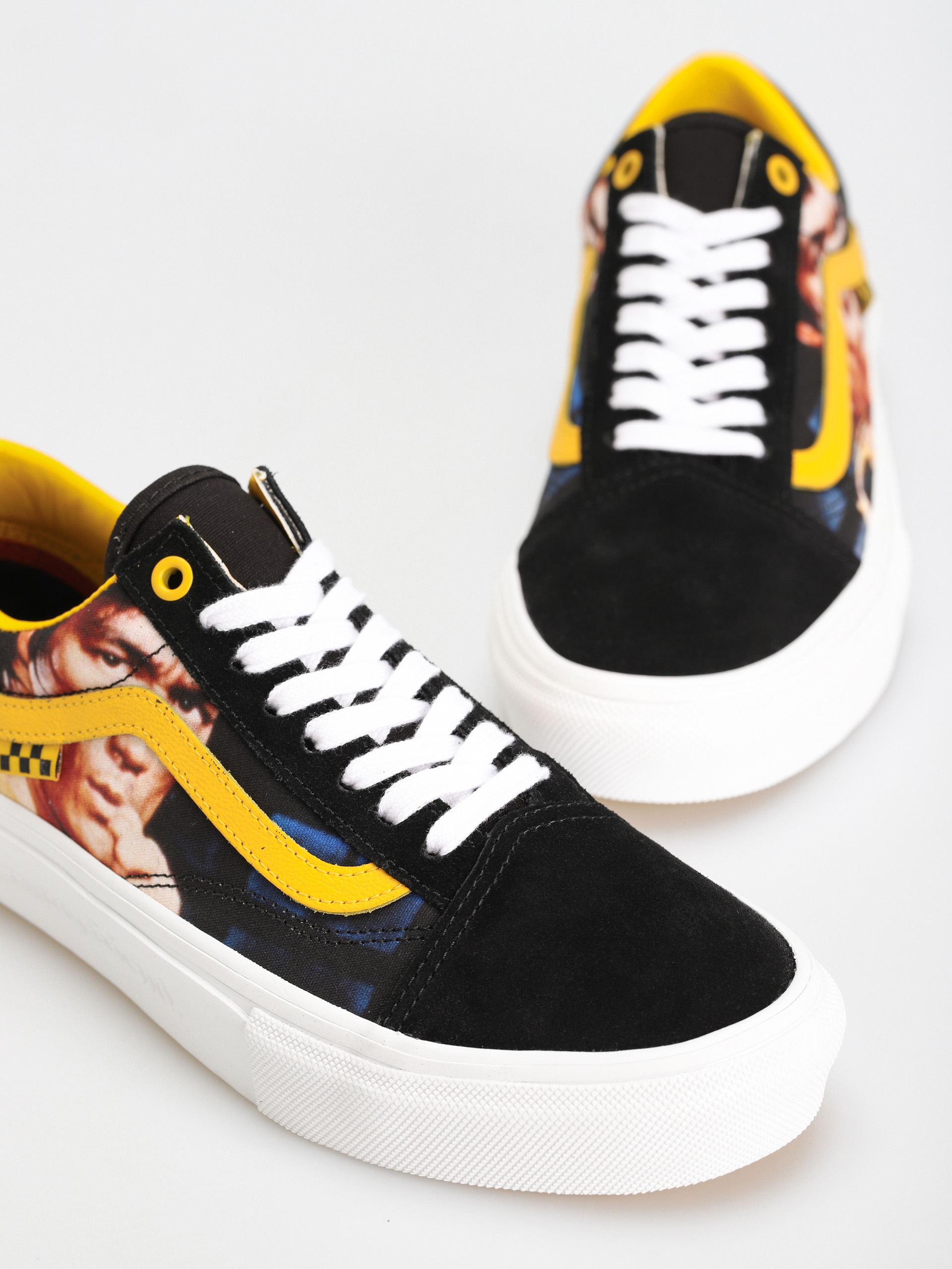 Vans Skate Old Skool Cipők (bruce lee black/yellow)