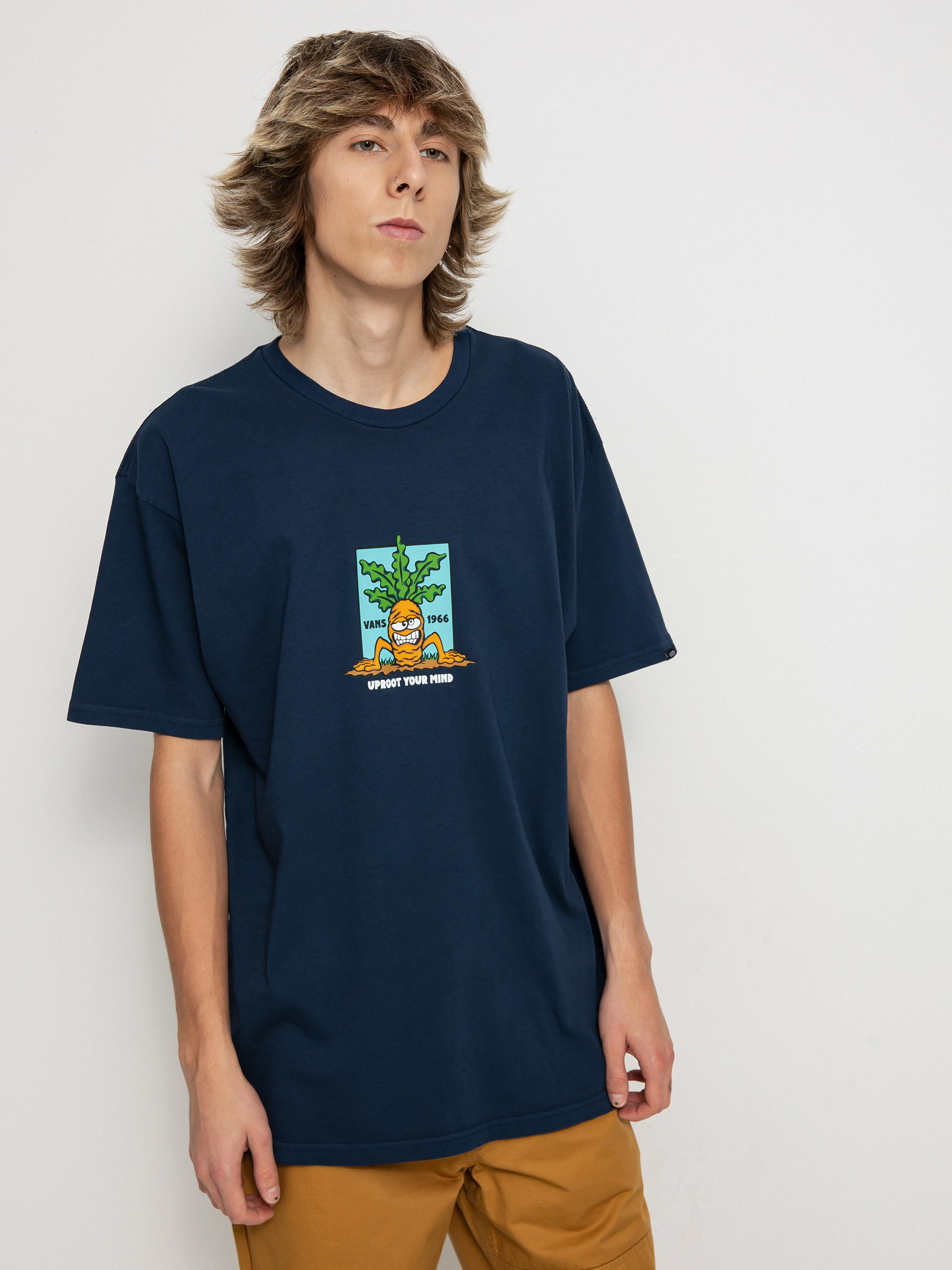 Vans Uproot Your Mind Overdye Póló (dress blues)