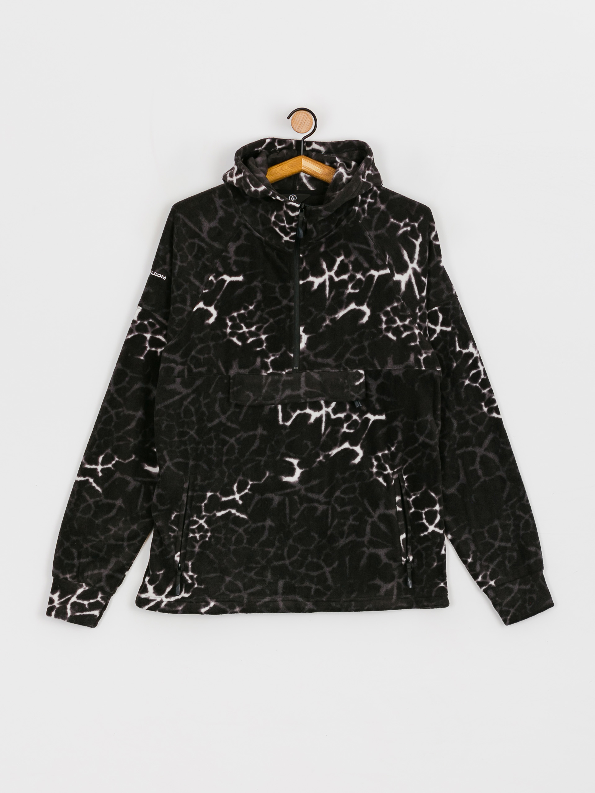 Férfi Volcom V Science 1/2 Zip HD Thermo pulóver (black giraffe)