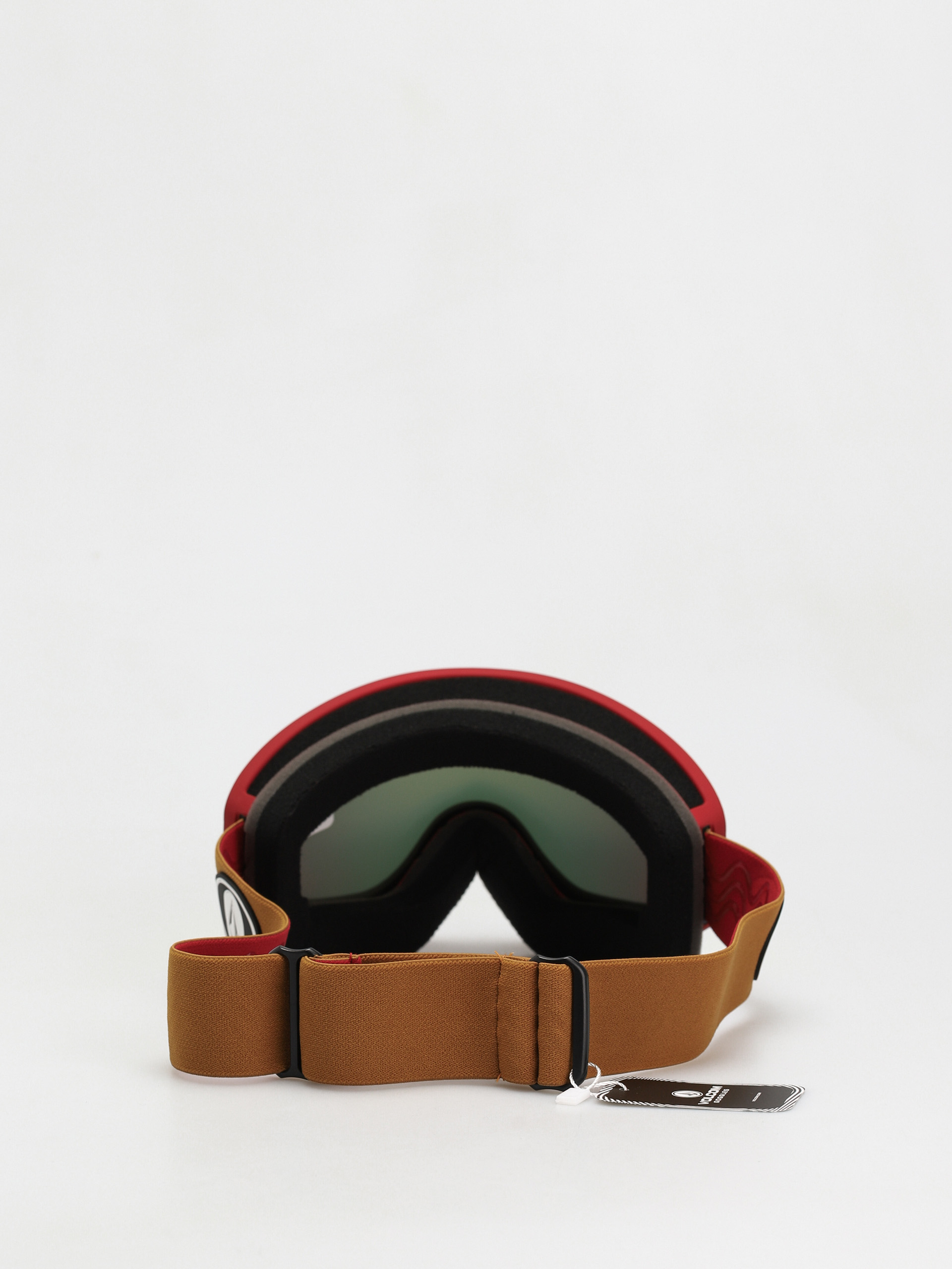 Volcom Footprints Snowboard szemüveg (red/charamel red chrome)