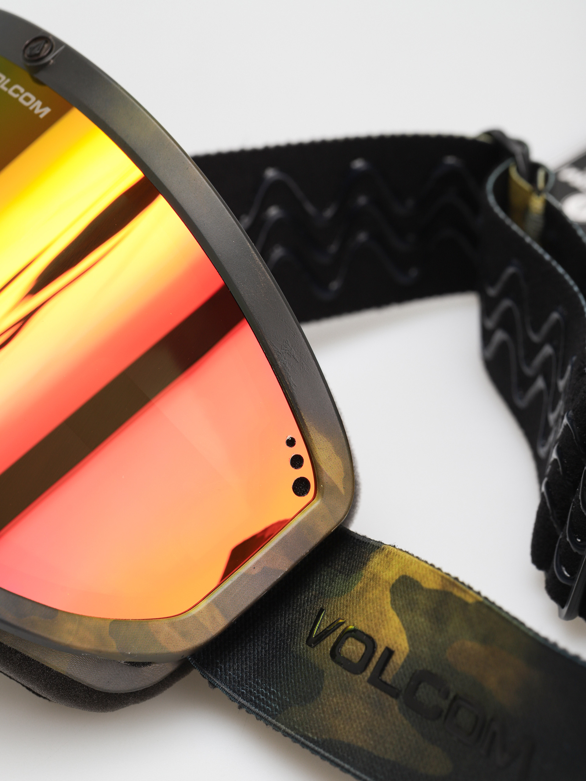 Volcom Footprints Snowboard szemüveg (camo red chrome)