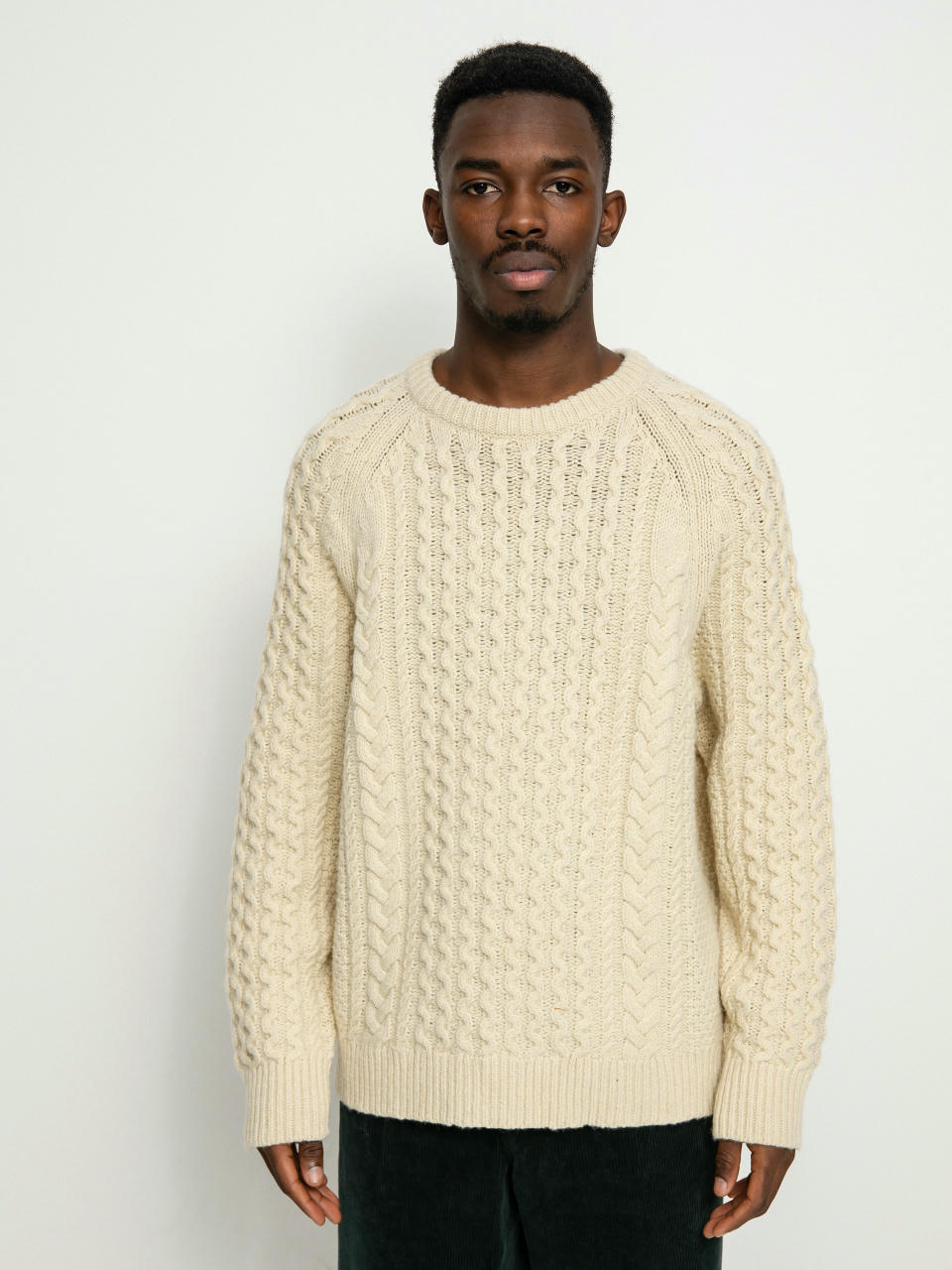 Patagonia Recycled Wool Cable Knit Pulóver (natural)