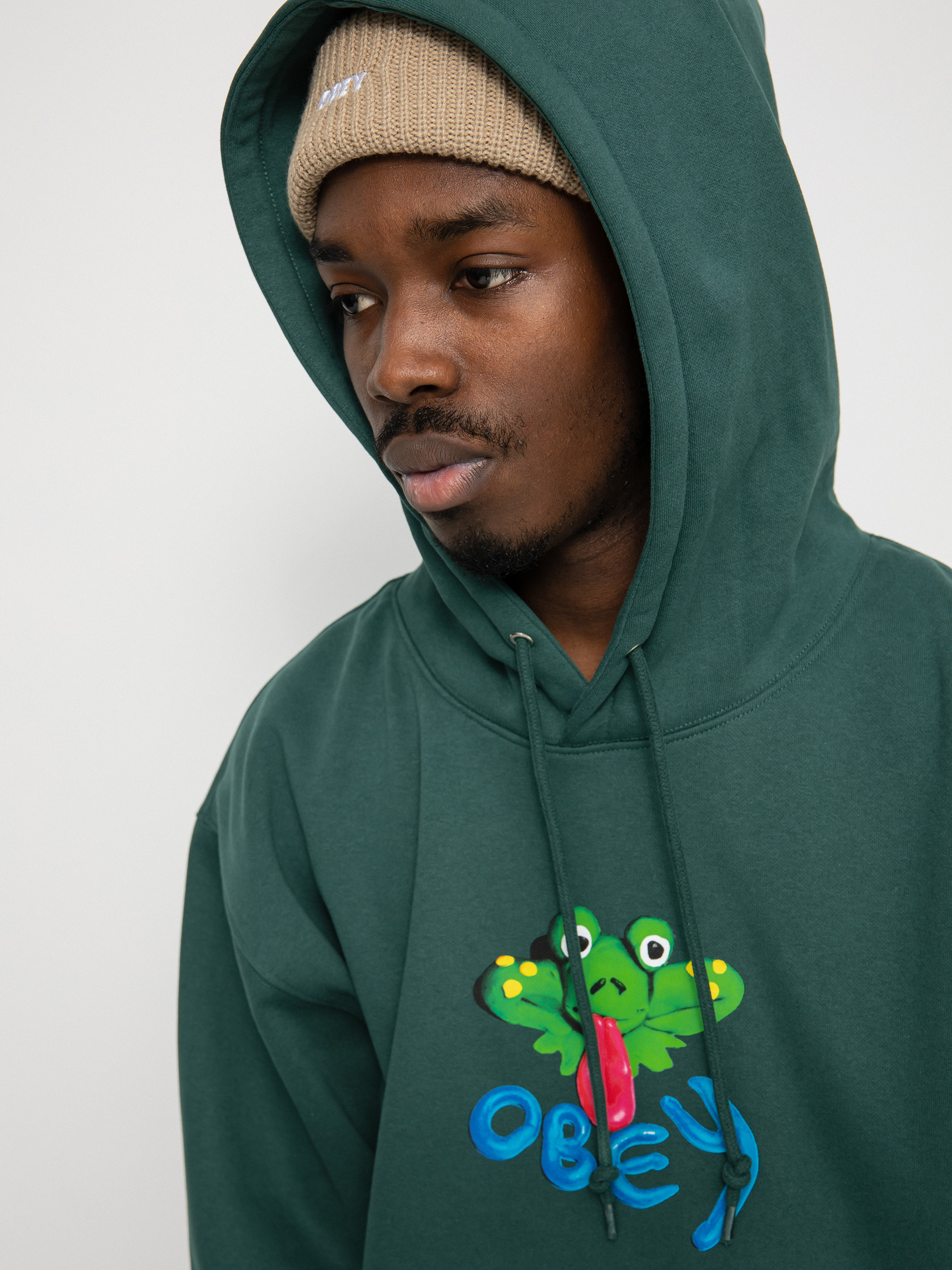 OBEY Obey Clay Frog Pulóver (dark cedar)