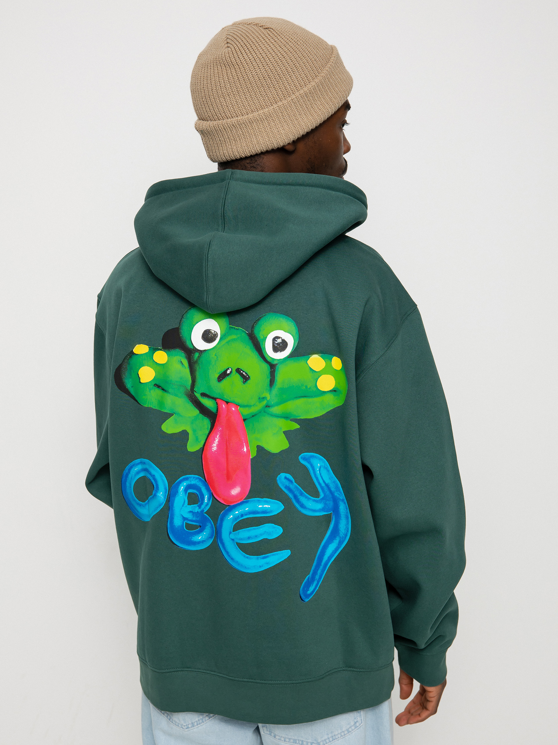 OBEY Obey Clay Frog Pulóver (dark cedar)