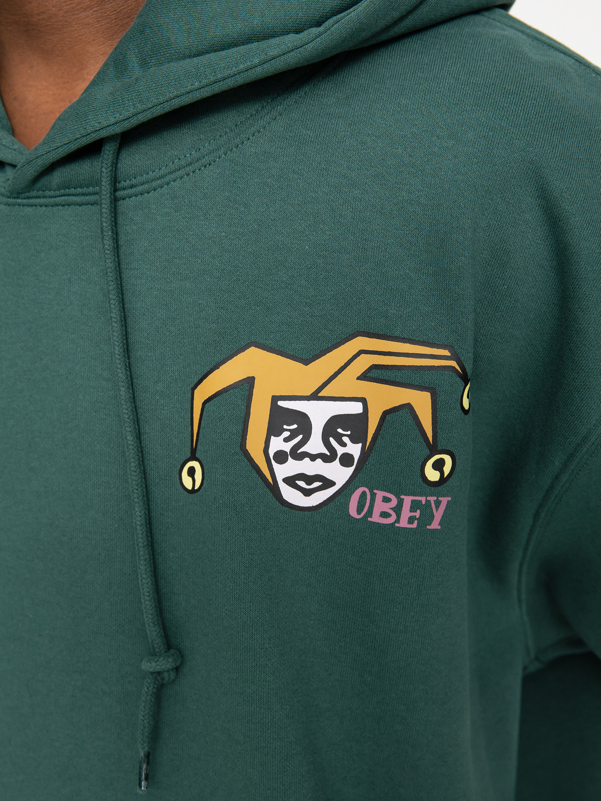 OBEY The Joke Is On You Kapucnis pulóver (dark cedar)