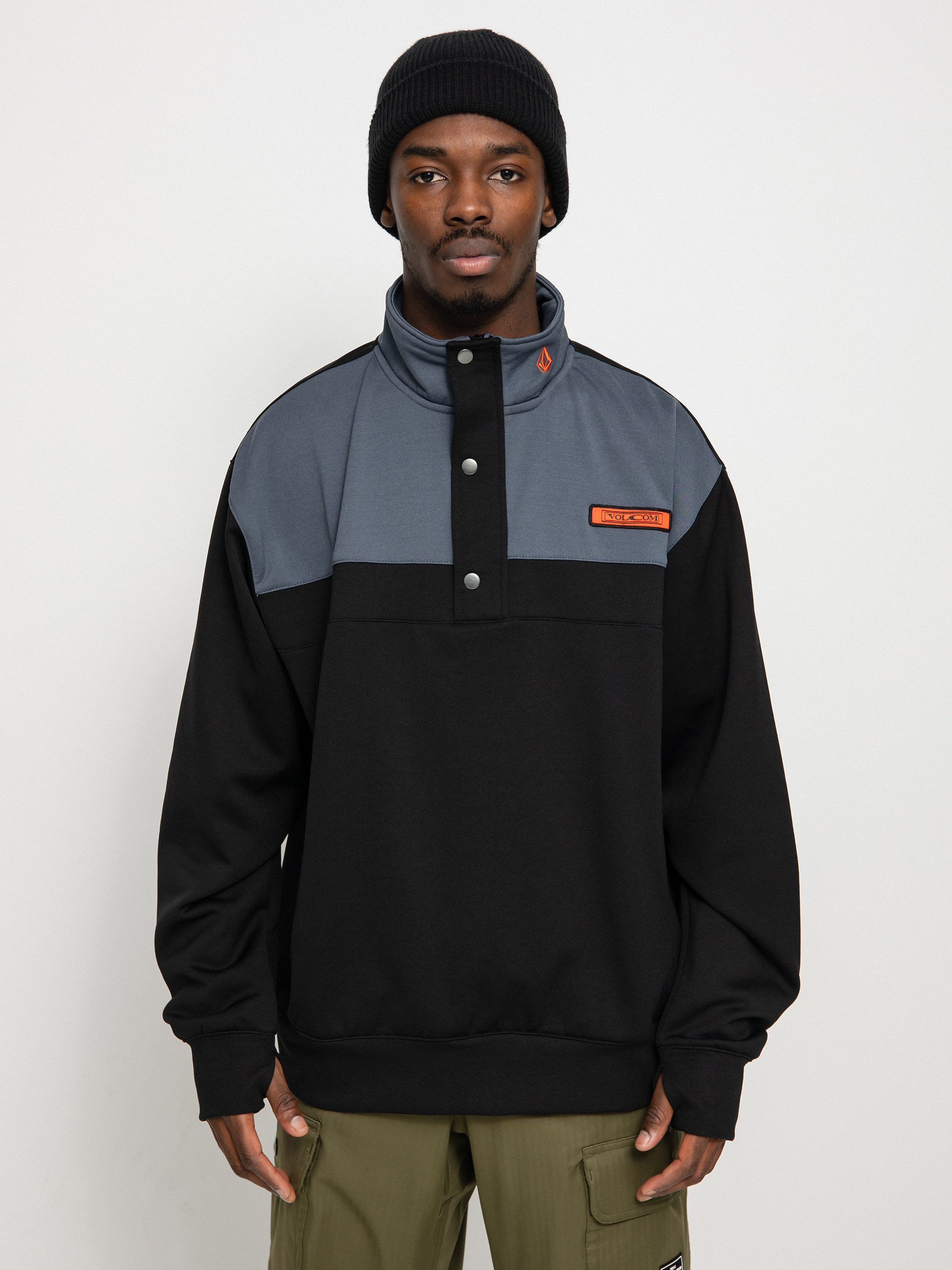 Férfi Volcom She Crew Thermo pulóver (black)