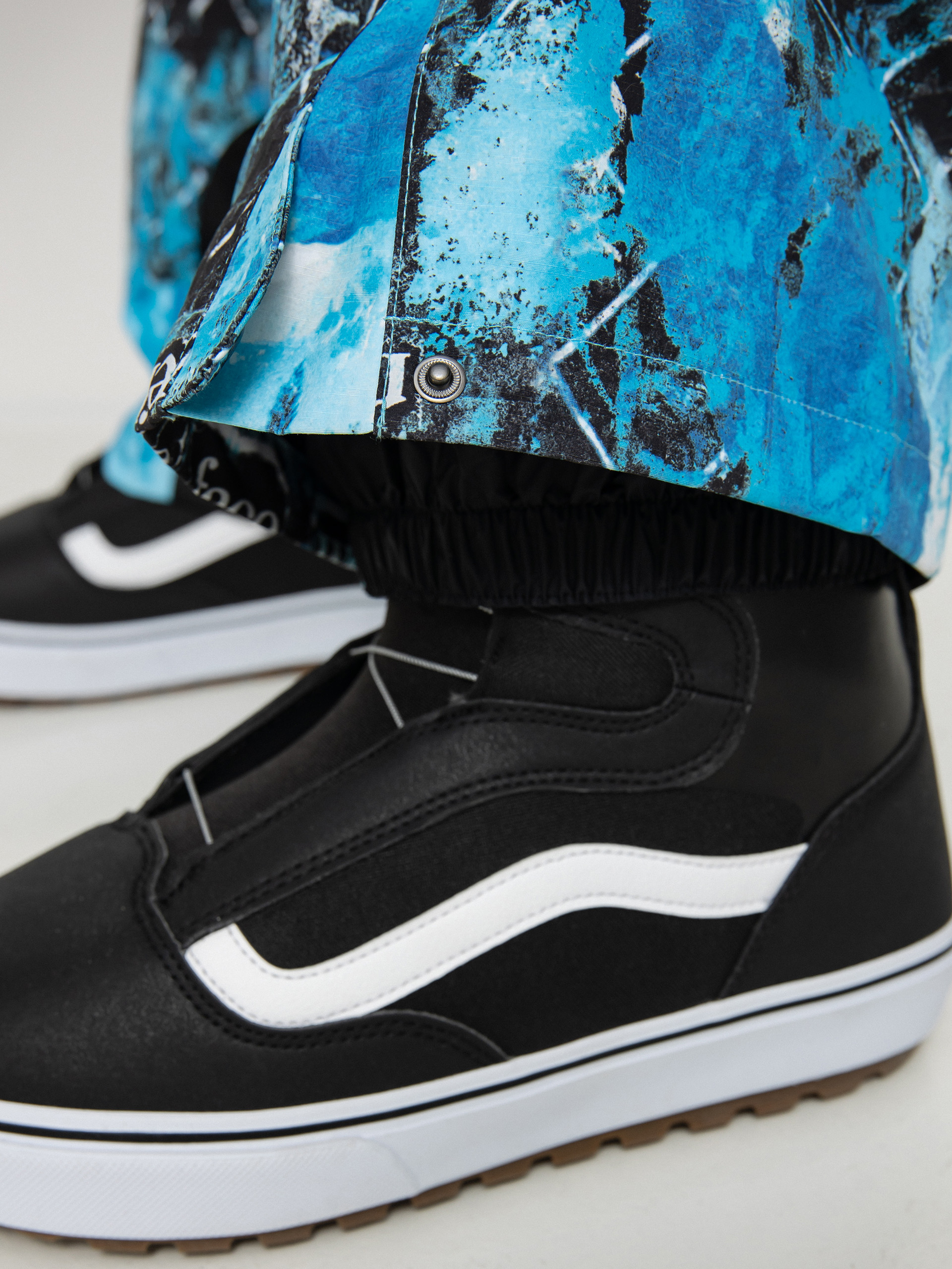 Férfi The North Face Printed Dragline Bib Snowboard nadrág (norse blue/cole navin/never a face print)