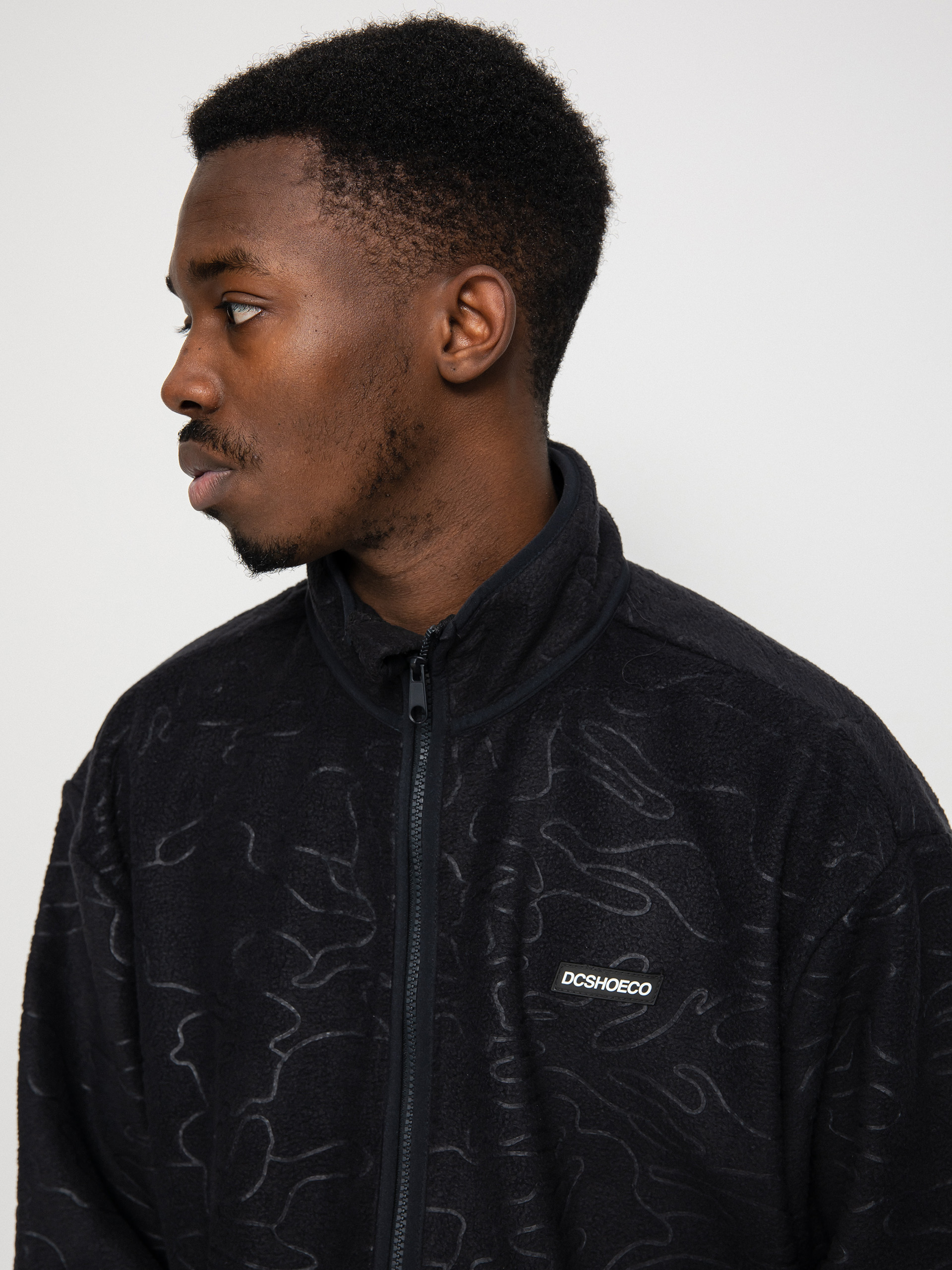 Férfi DC Outsider Polár pulóver (black outline camo)