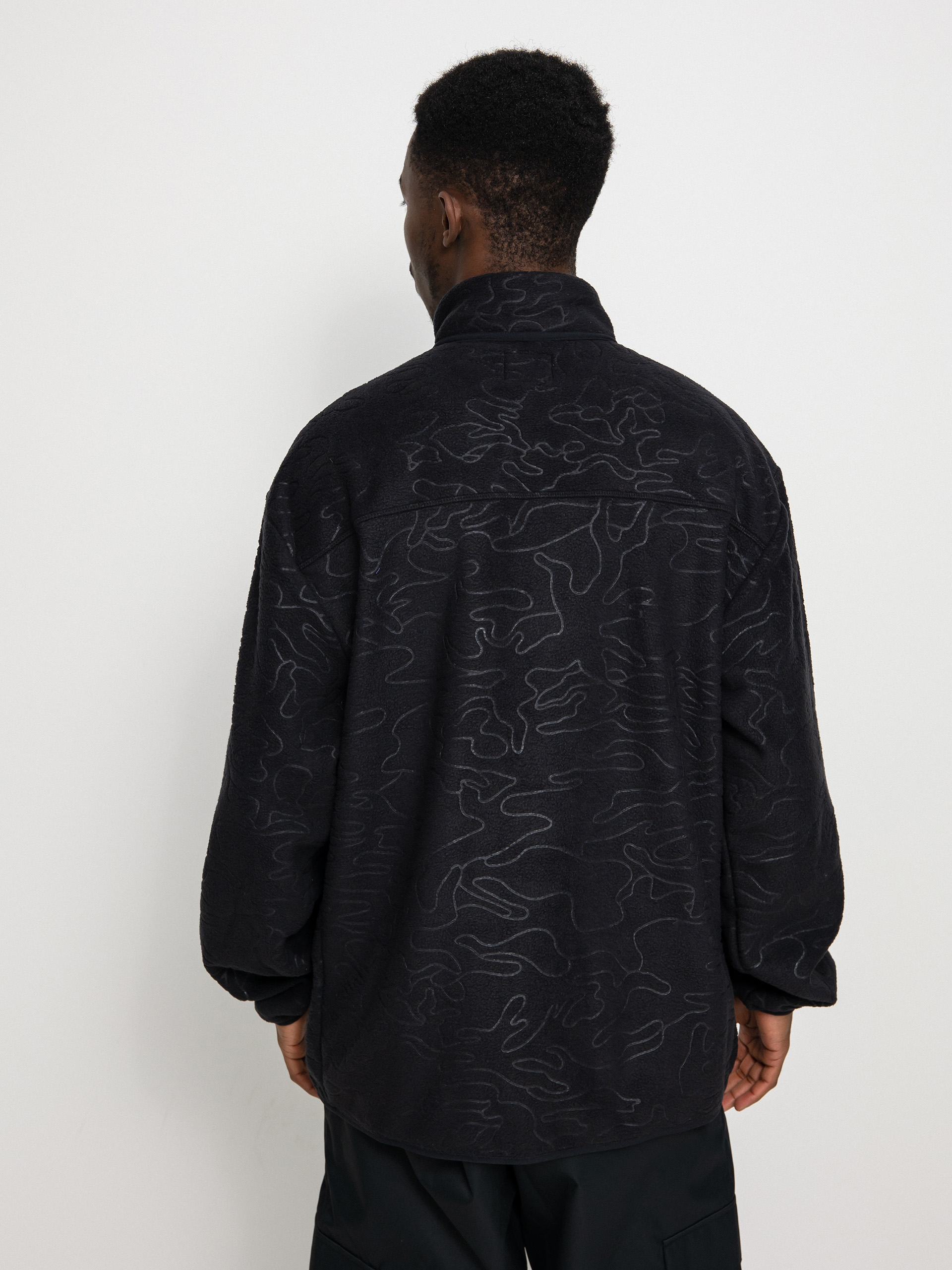 Férfi DC Outsider Polár pulóver (black outline camo)