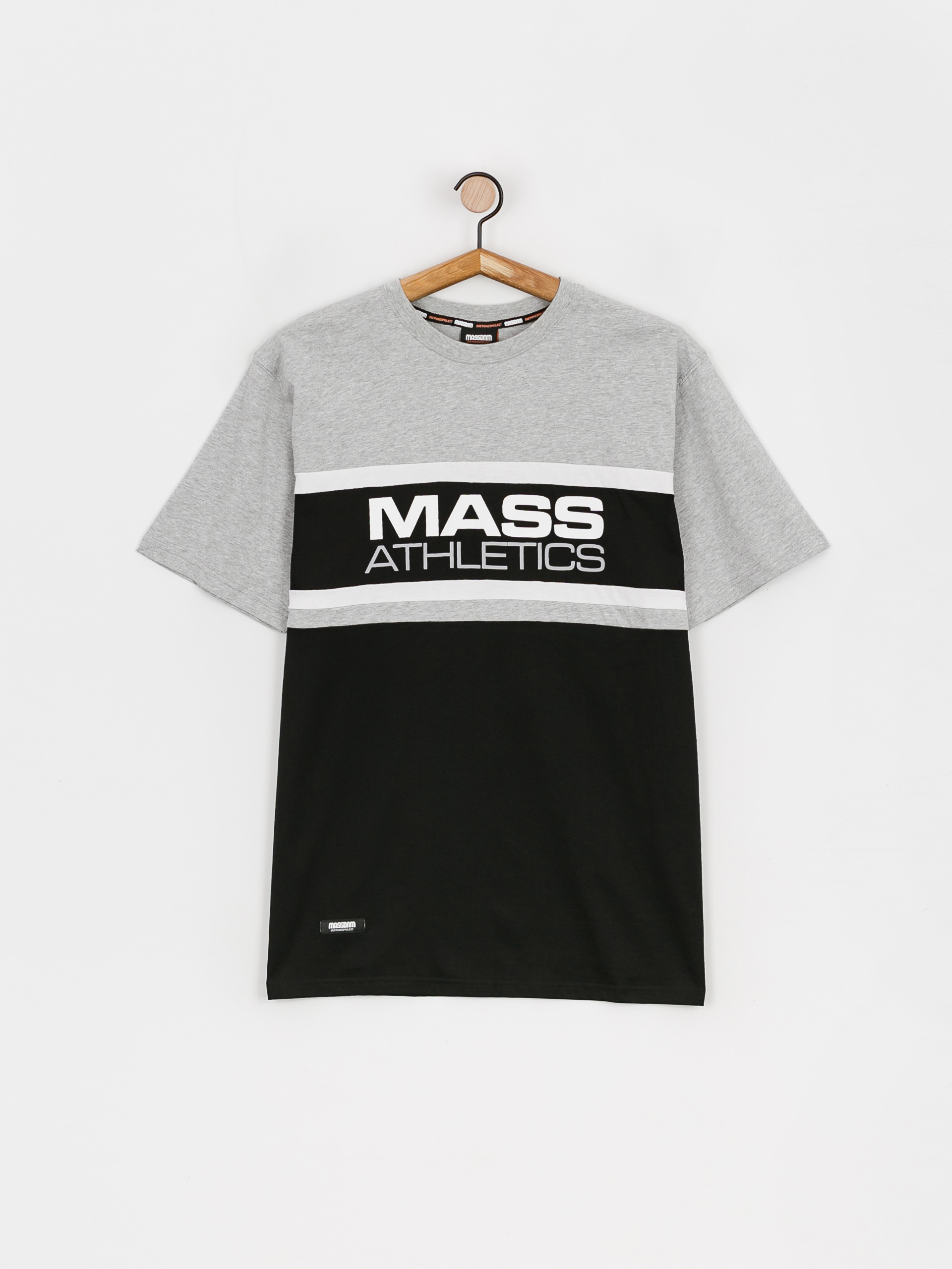 MassDnm Cut póló (heather grey/black)