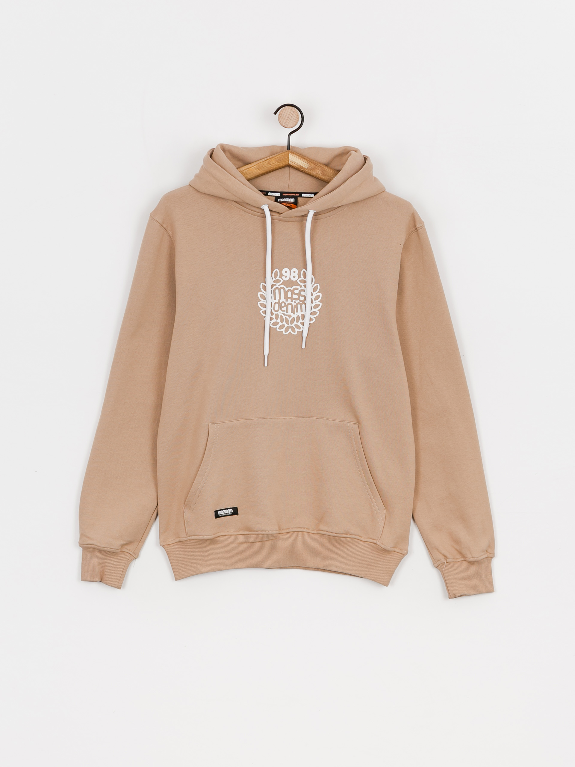 MassDnm Base Medium Logo HD Kapucnis pulóver (beige)