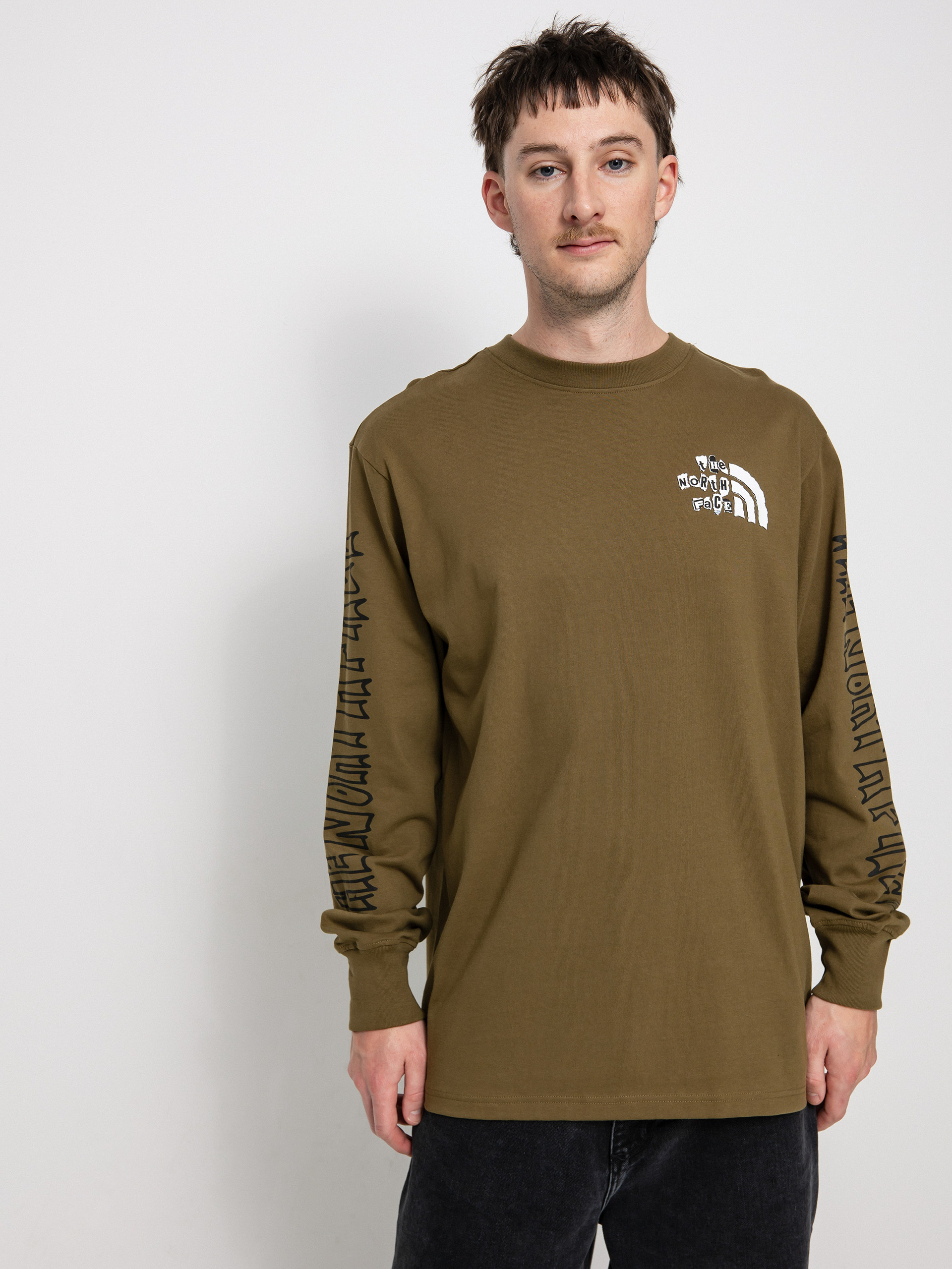 The North Face Printed Heavyweight Hosszú ujjú felső (military olive)
