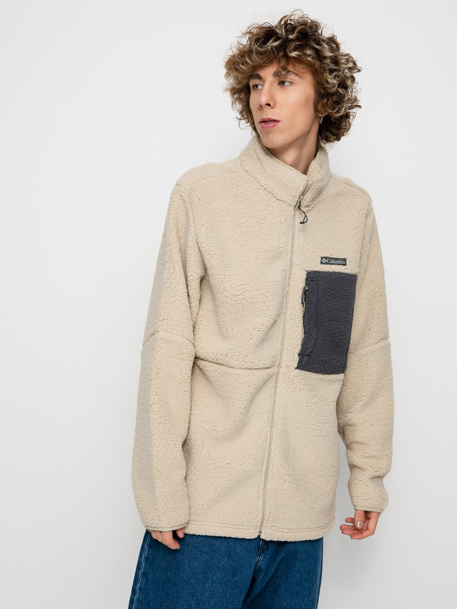 Férfi Columbia Mountainside Heavyweight Polár pulóver (ancient fossil)