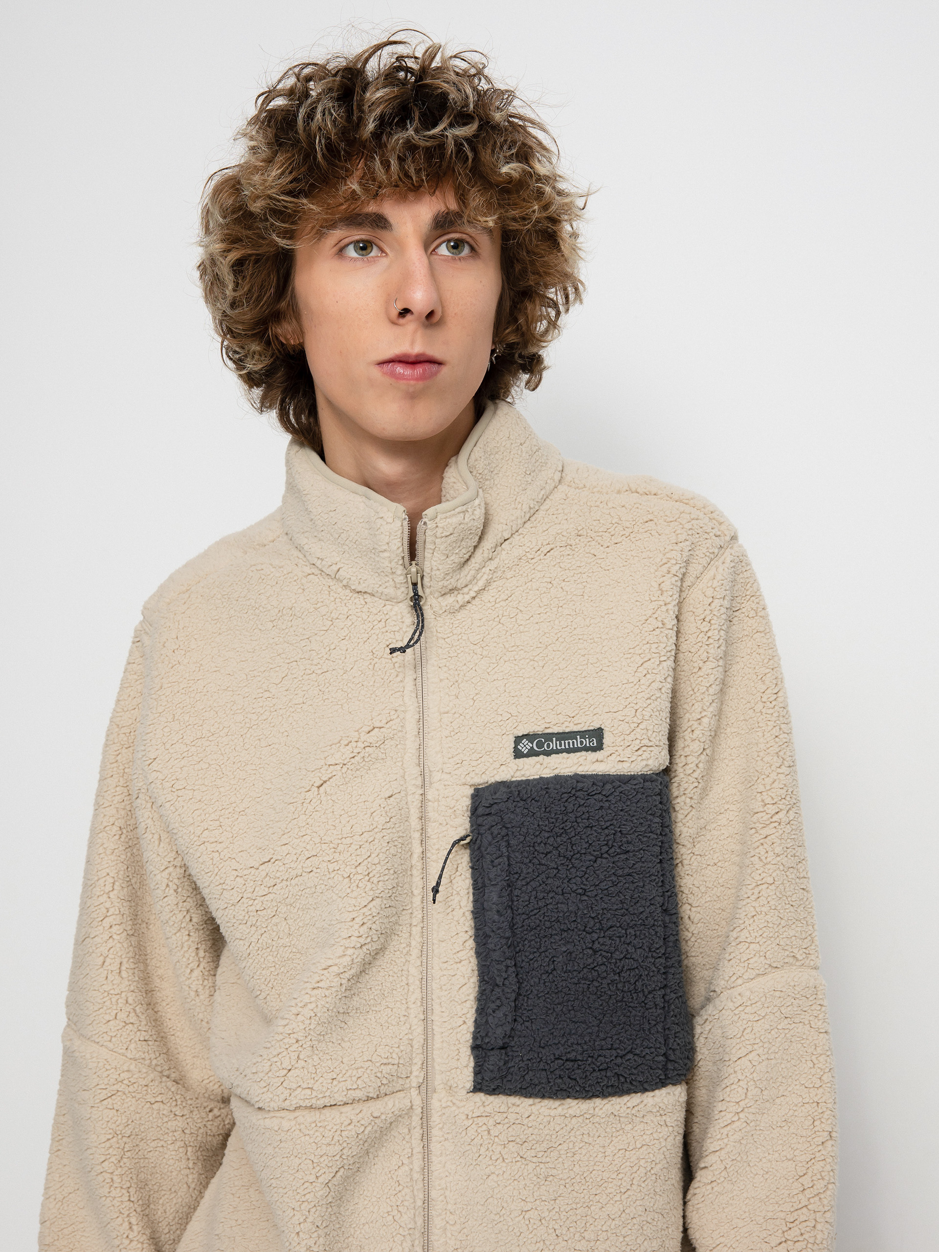 Férfi Columbia Mountainside Heavyweight Polár pulóver (ancient fossil)