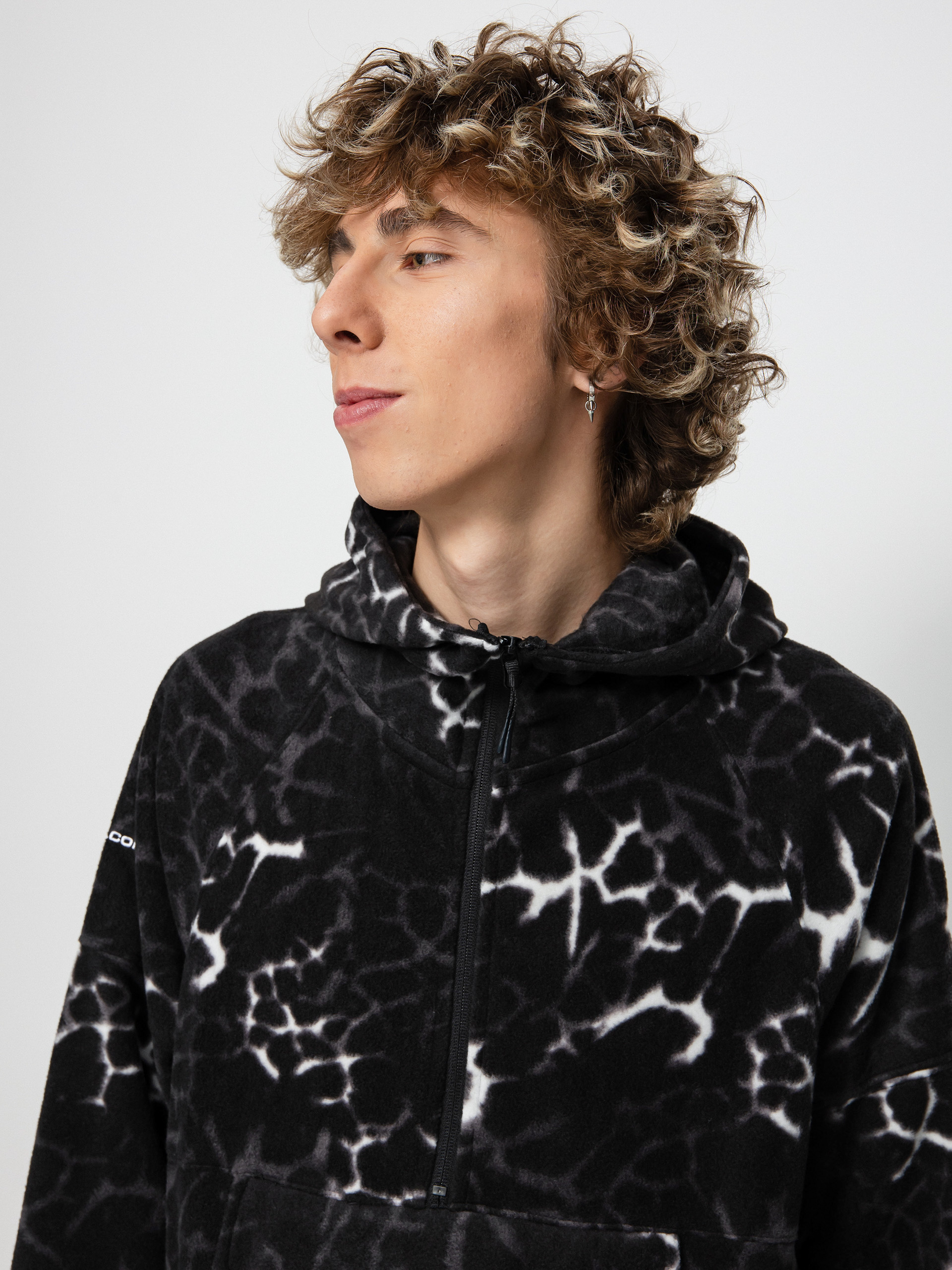 Férfi Volcom V Science 1/2 Zip HD Thermo pulóver (black giraffe)