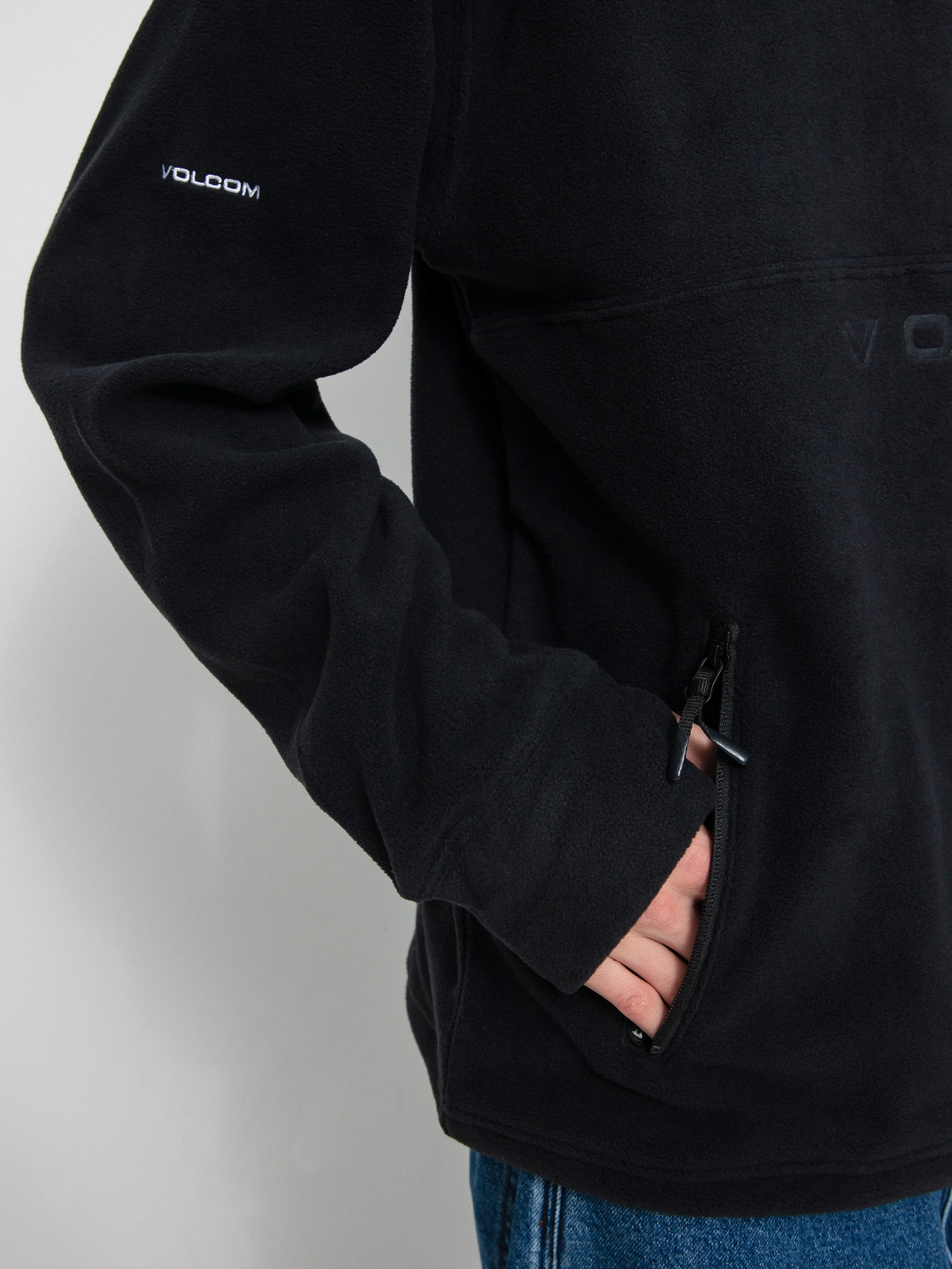 Férfi Volcom V Science 1/2 Zip HD Thermo pulóver (black)