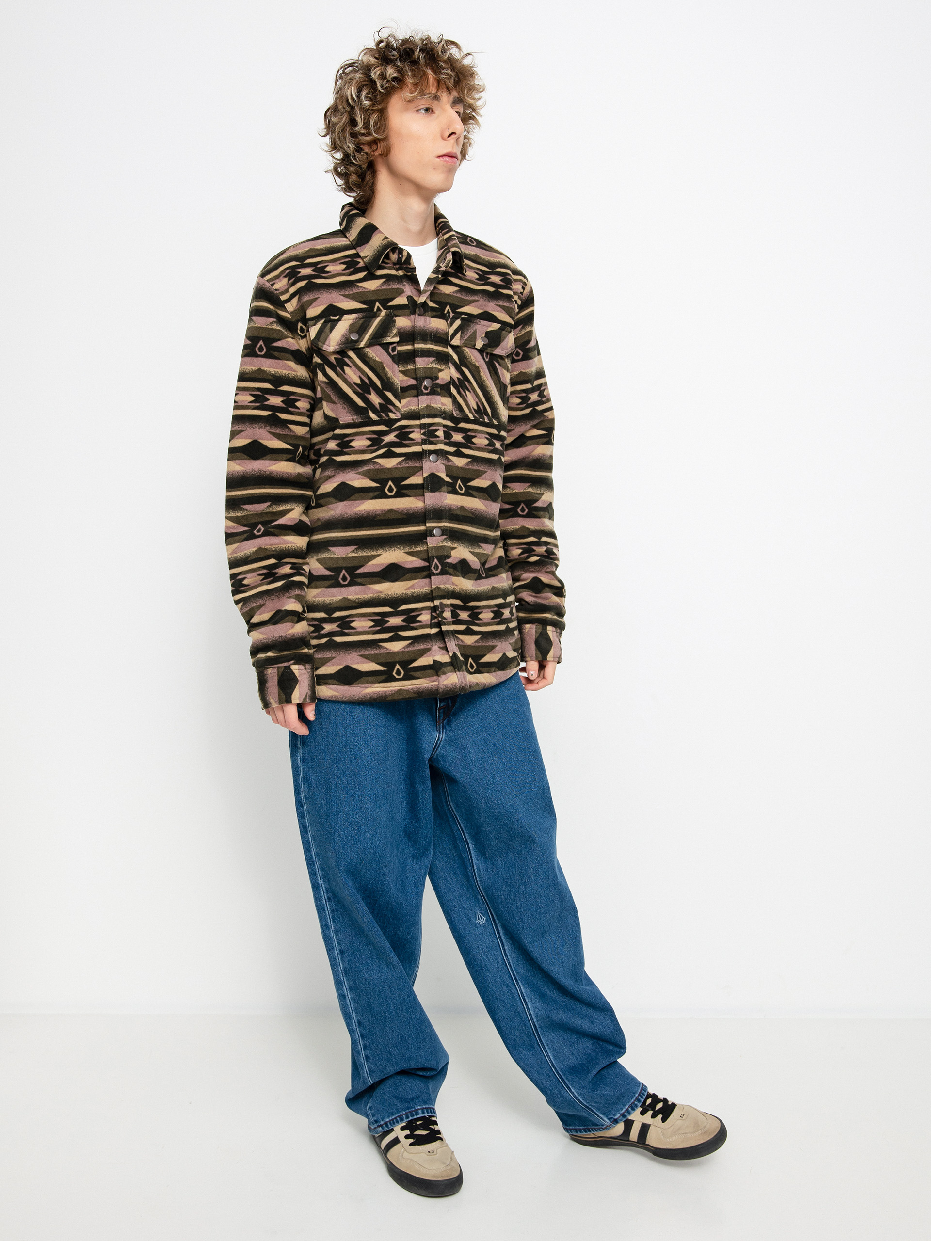 Volcom Bowered Fleece Ls Ing (military)