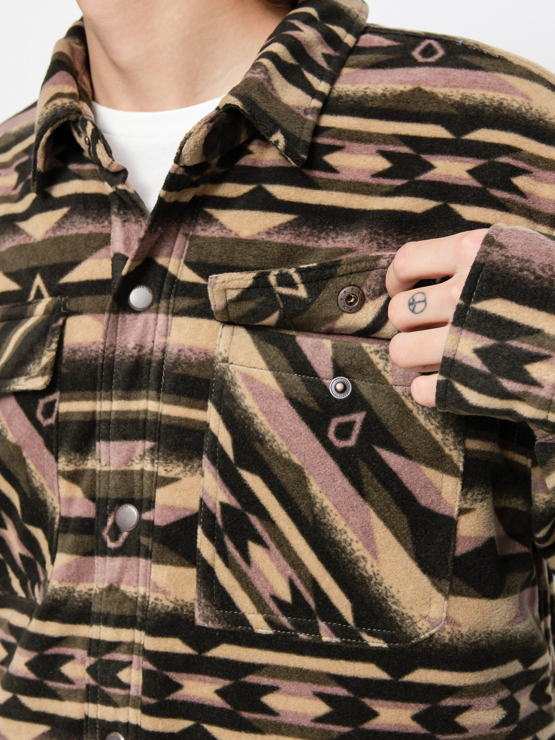 Volcom Bowered Fleece Ls Ing (military)