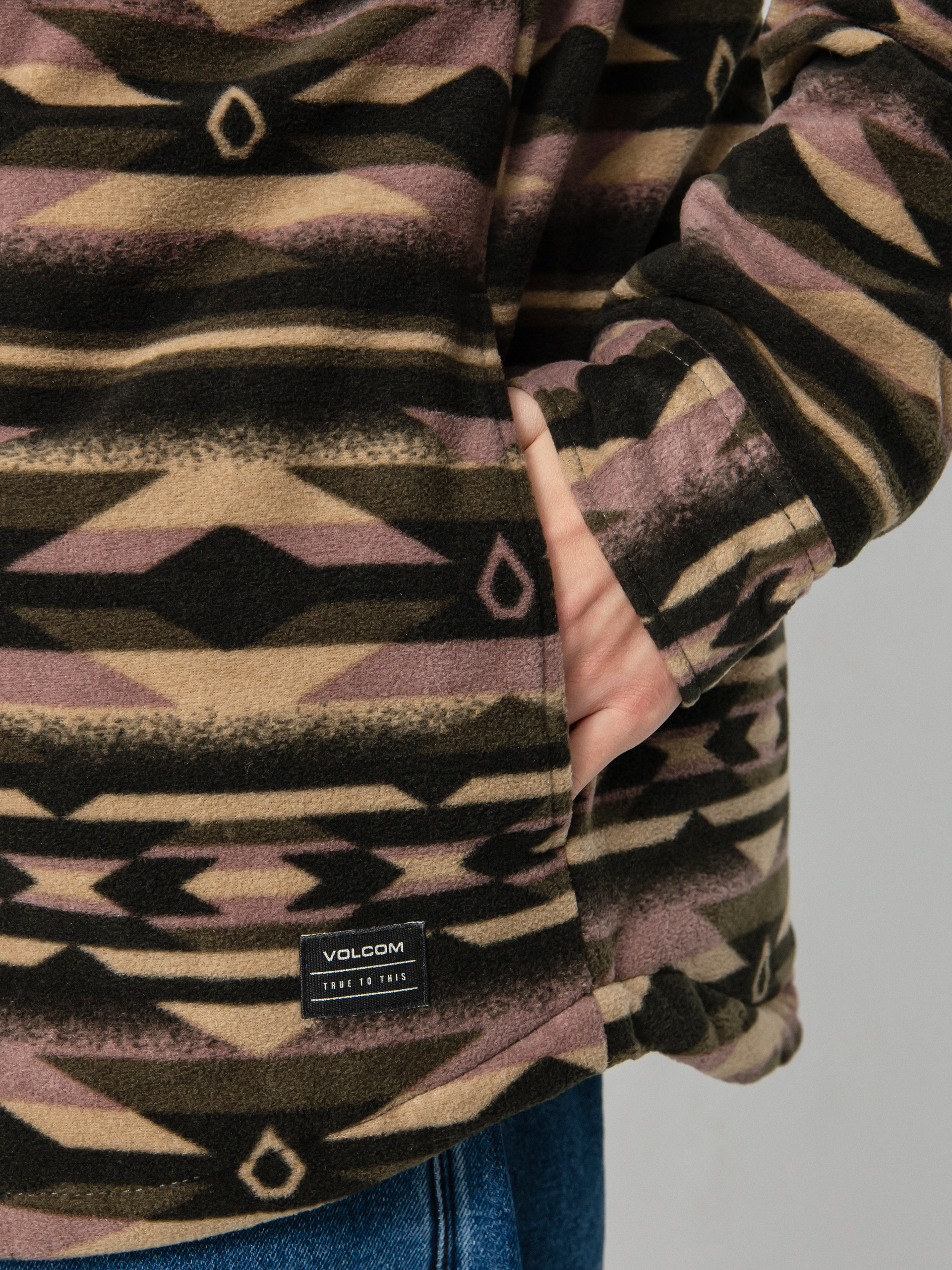 Volcom Bowered Fleece Ls Ing (military)