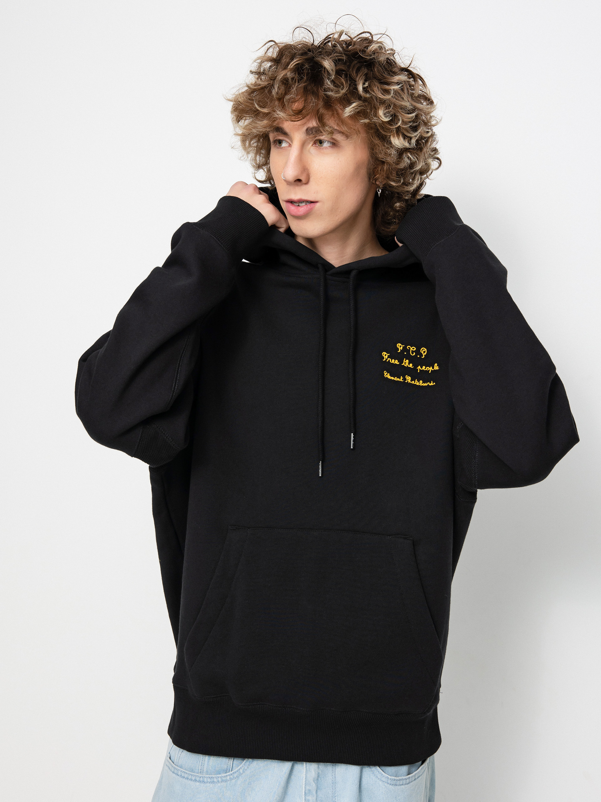 Element Pexe Power HD Kapucnis pulóver (flint black)