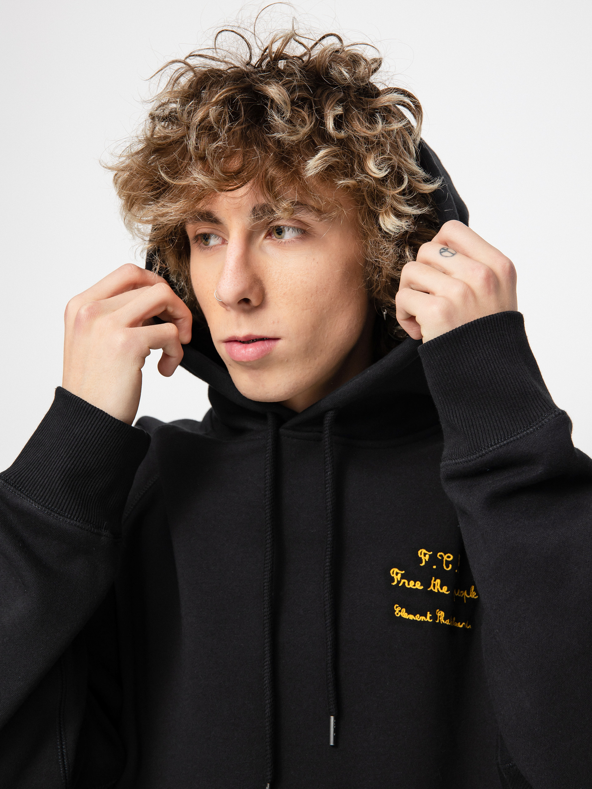 Element Pexe Power HD Kapucnis pulóver (flint black)