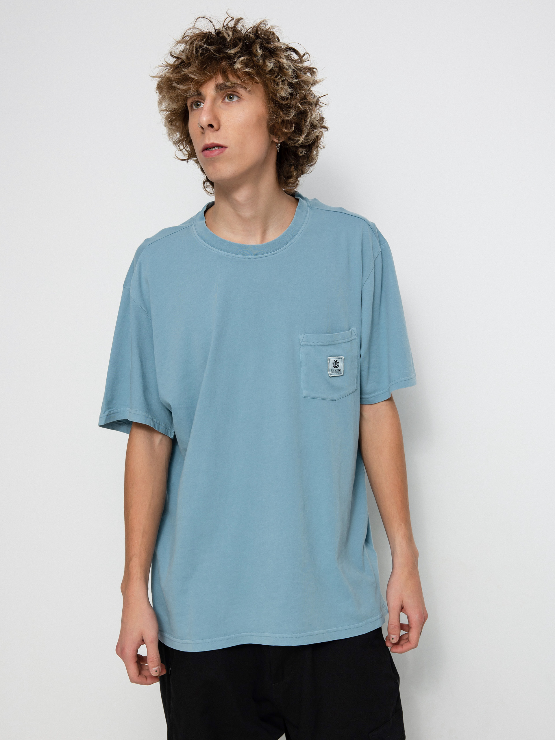 Element Basic Pocket póló (ashley blue)
