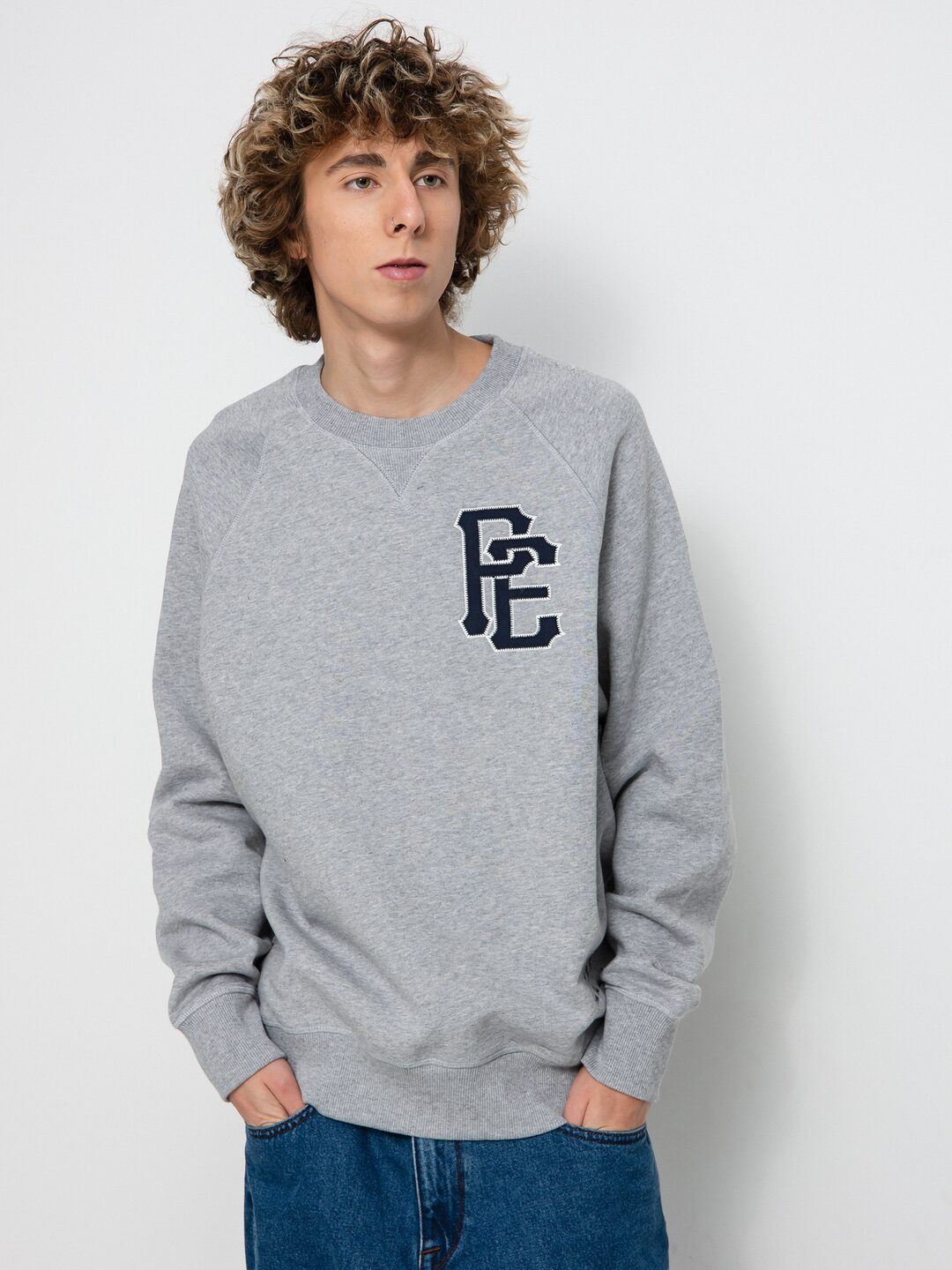 Element Pexe Crest Crew Pulóver (grey heather)