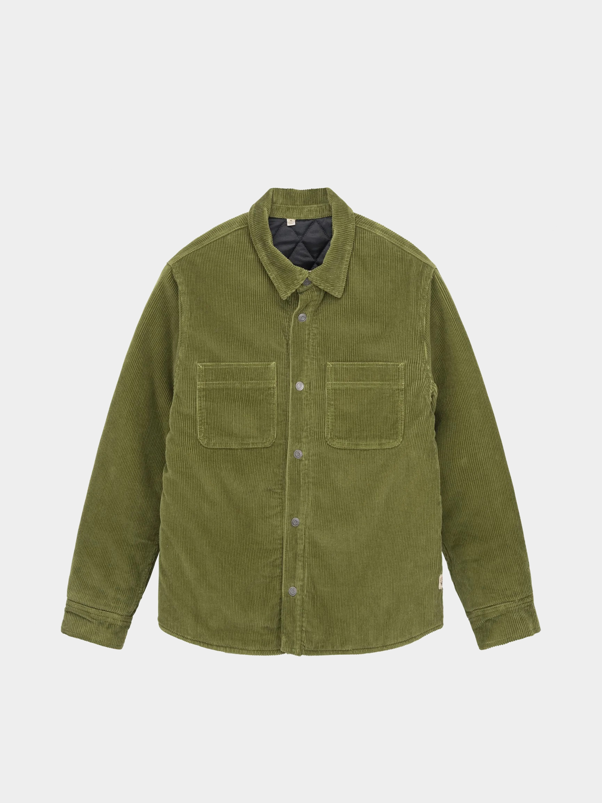 Stussy Cord Quilted Overshirt Dzseki (olive)
