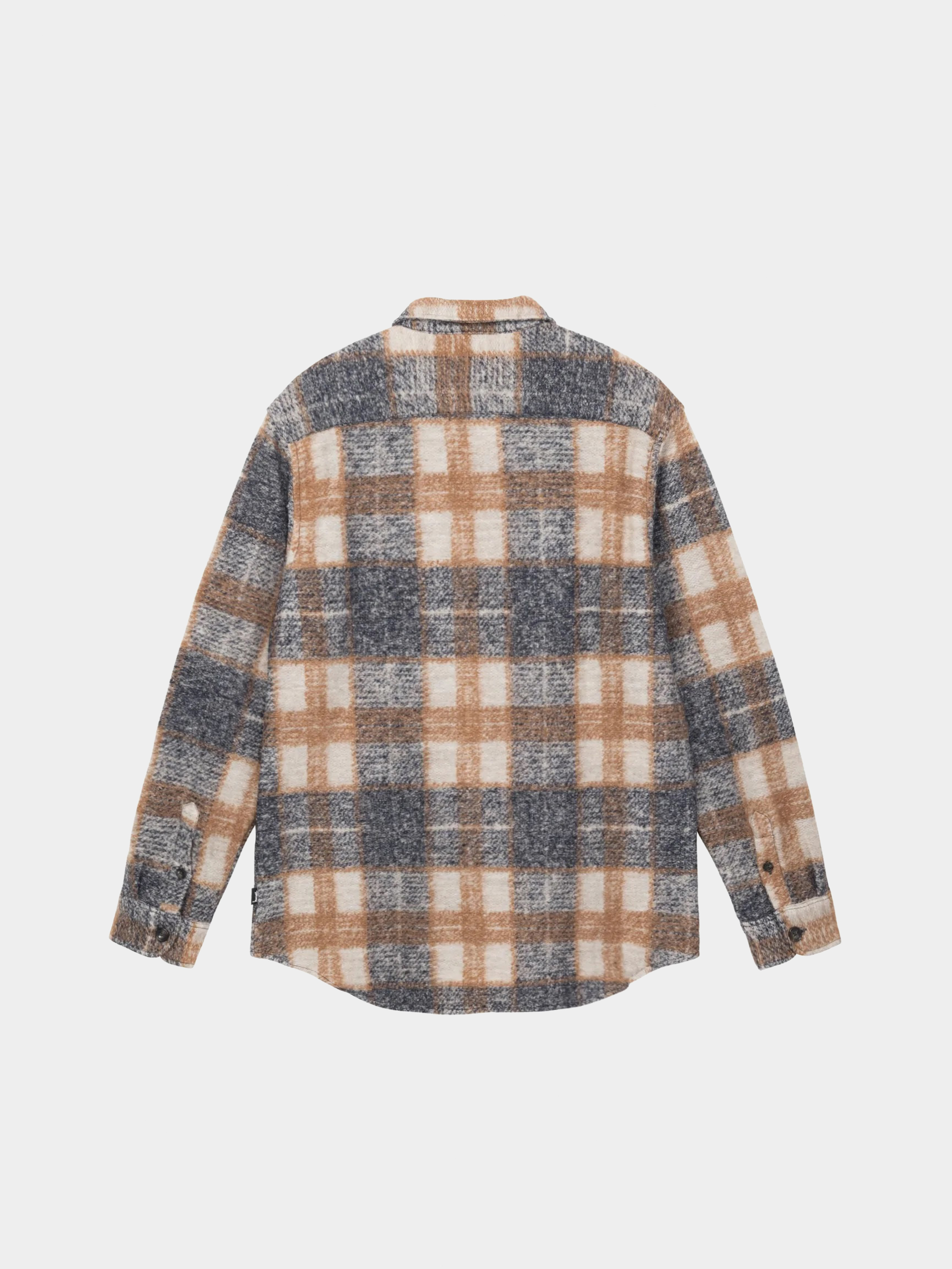 Stussy Plaid Knit Ing (navy)