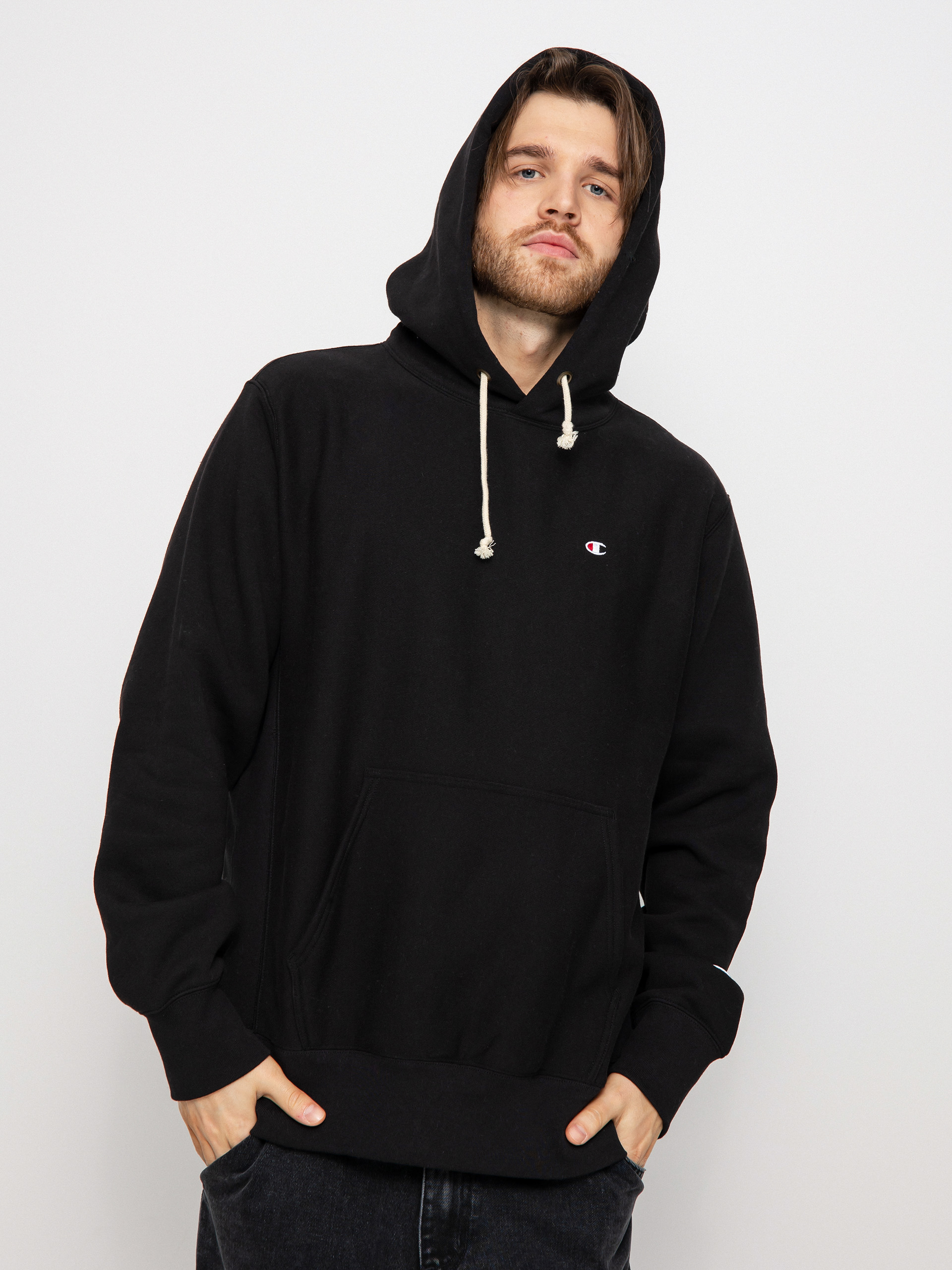 Champion Hooded Sweatshirt 217976 HD Kapucnis pulóver (nbk)