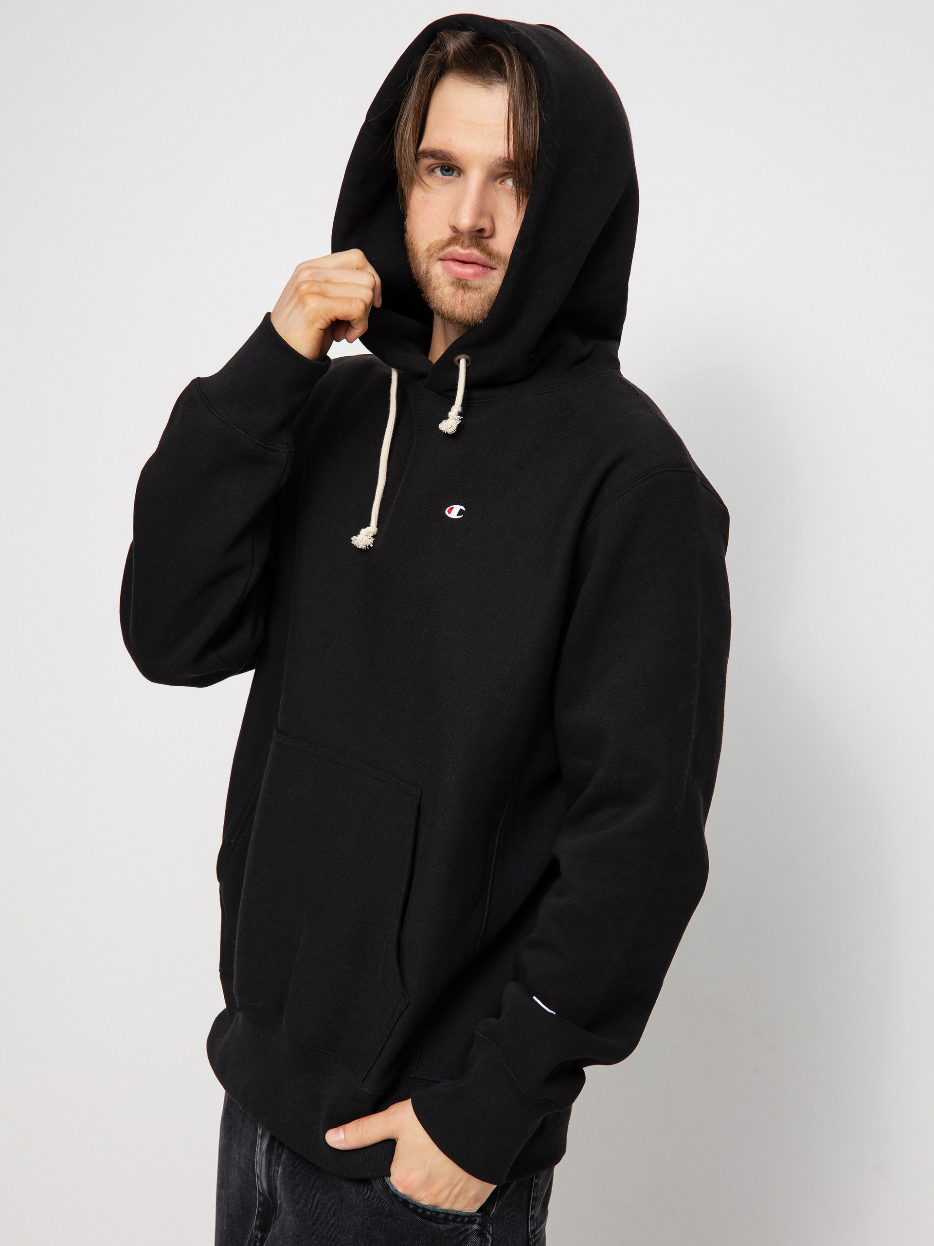 Champion Hooded Sweatshirt 217976 HD Kapucnis pulóver (nbk)