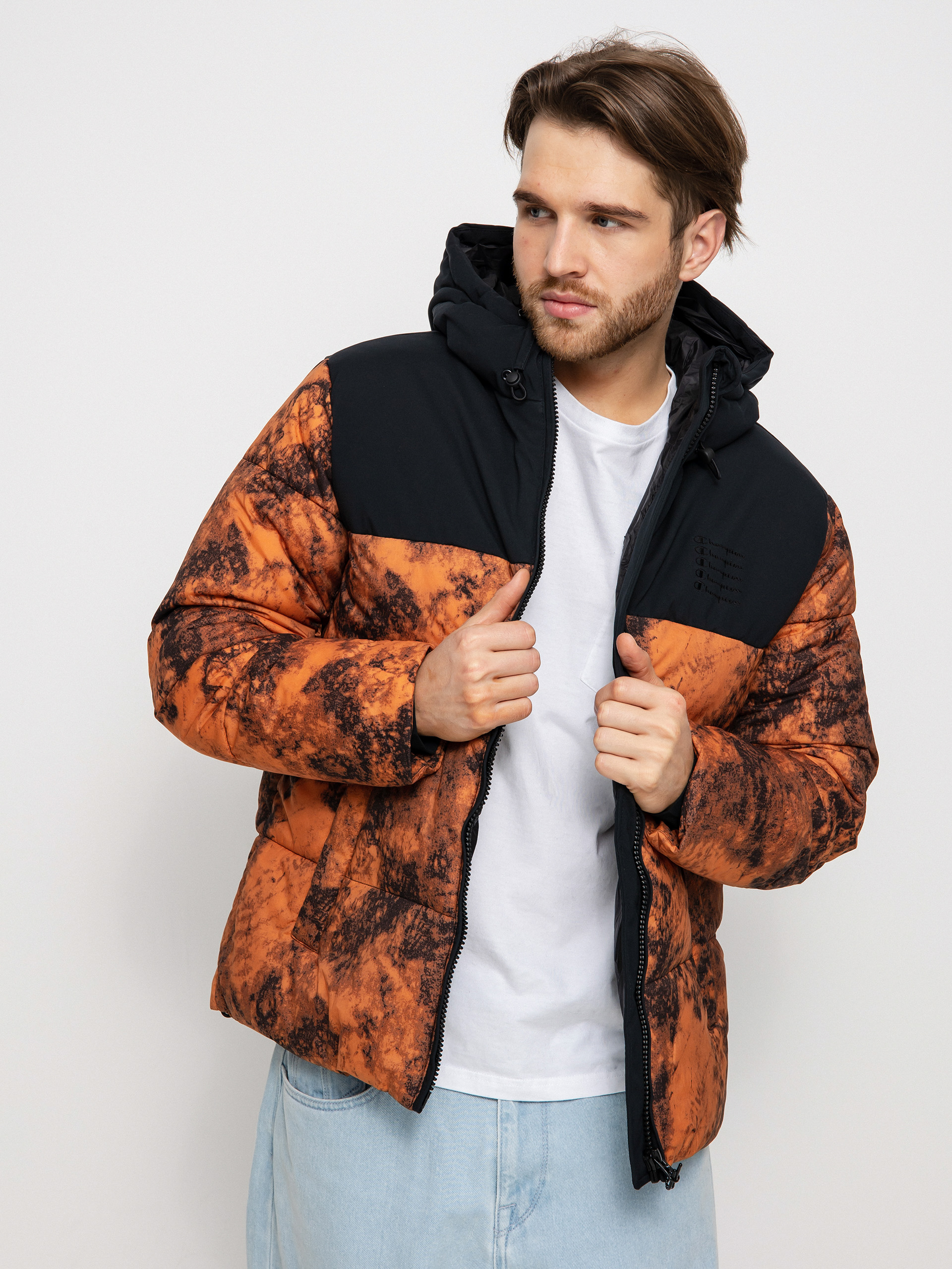 Champion Hooded Jacket 218087 Dzseki (abw/allover/nbk)