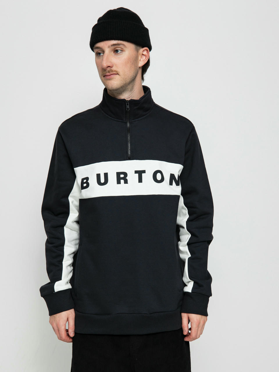 Burton Lowball Quarter Zip Pulóver (true black)